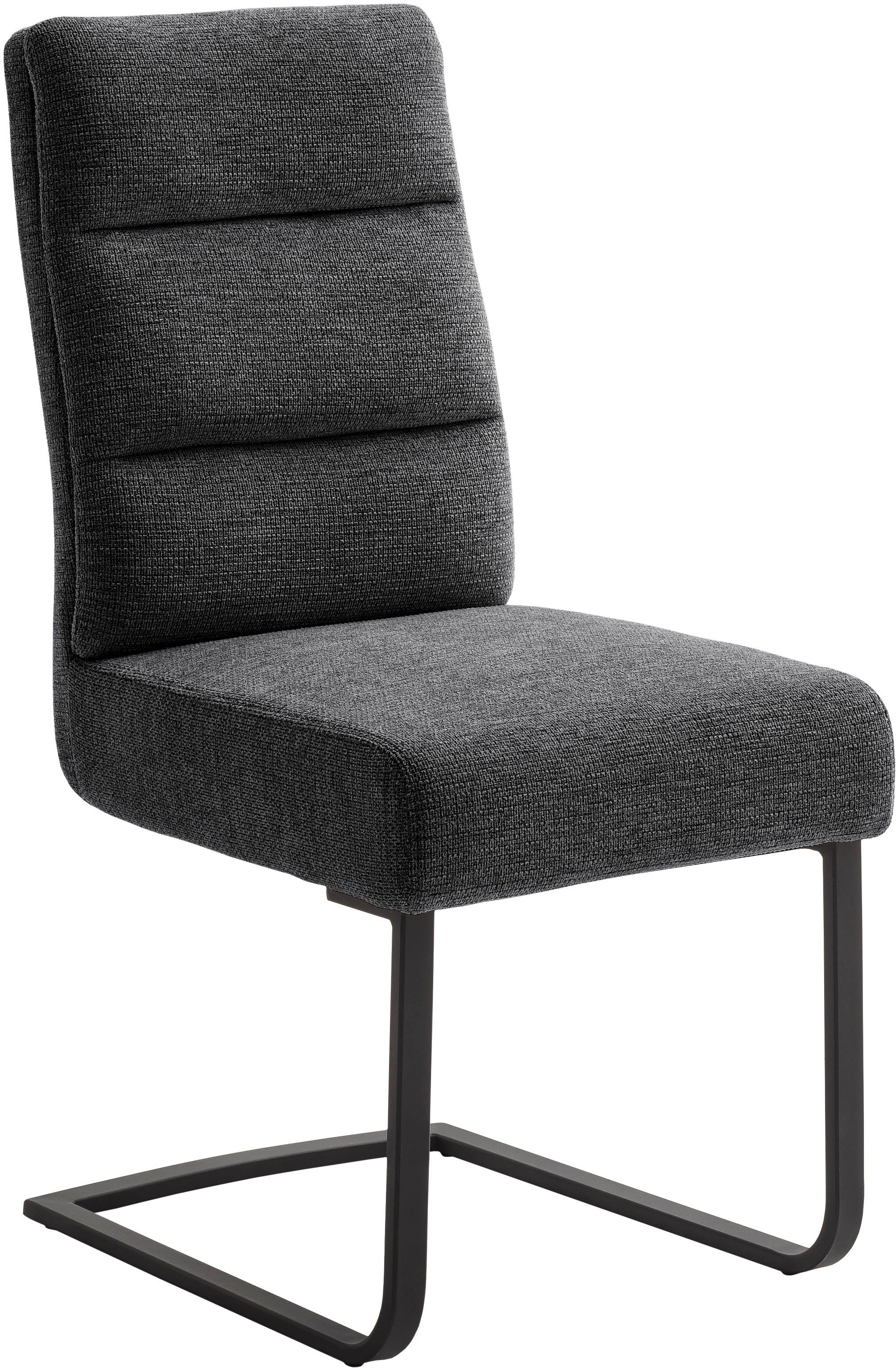 MCA furniture Vrijdragende stoel LIMASSOL (set, 2 stuks), stoel belastbaar tot 140 kg zweefstoelen zwart
