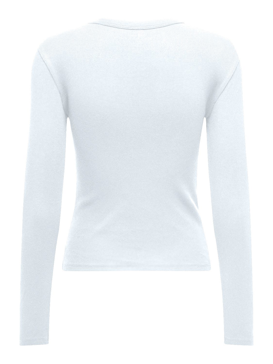 Only Shirt met lange mouwen ONLEASY L/S O-NECK TOP BOX JRS
