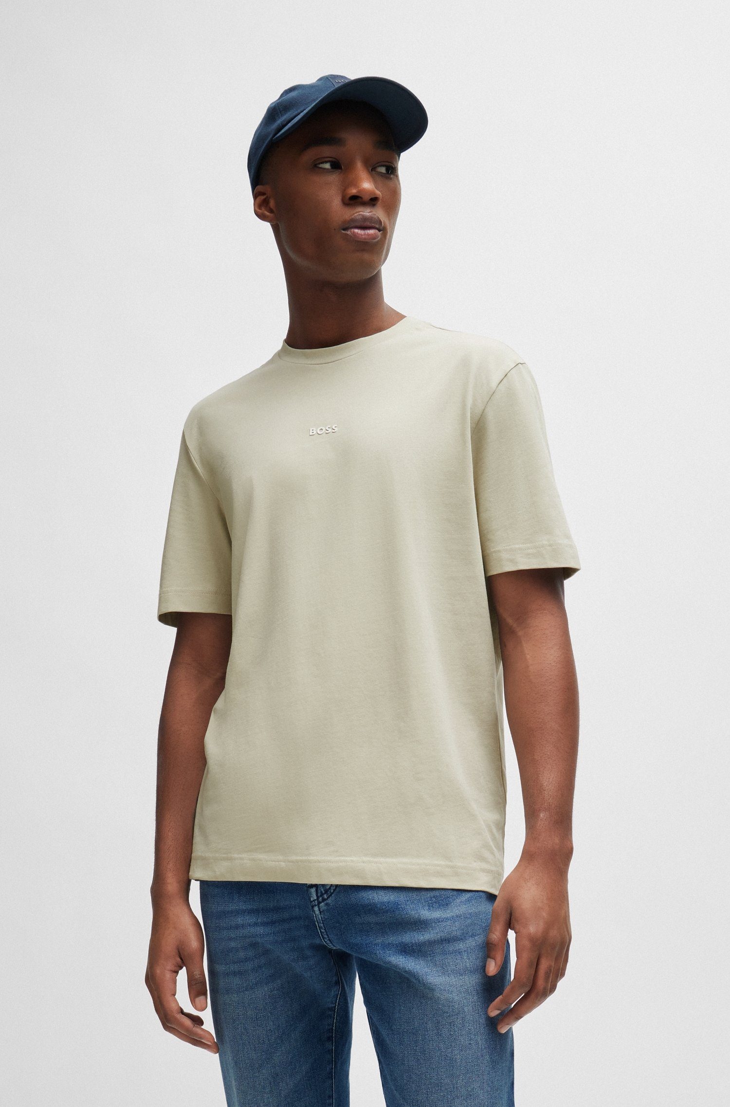 Boss Orange Shirt met print TChup met merkprint op de borst (1-delig)
