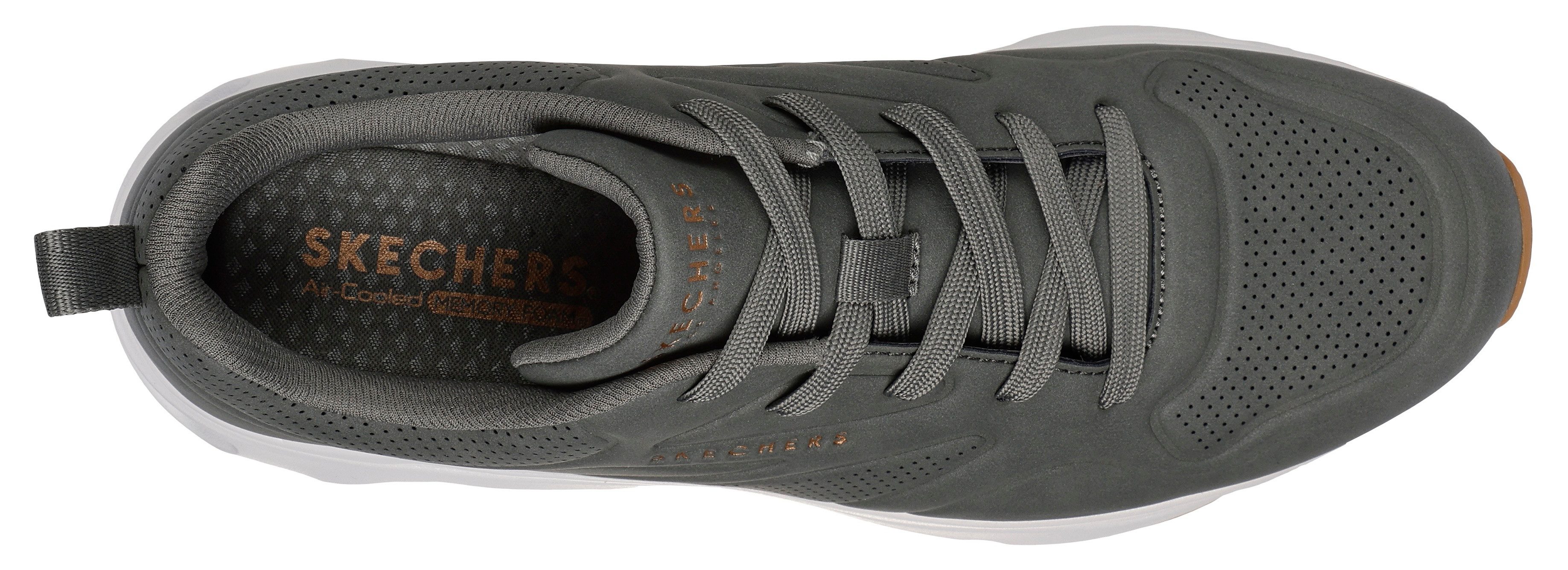 Skechers Sneakers TRES-AIR UNO vrijetijdsschoen, lage schoen, veterschoen met skech-air®-luchtkussens