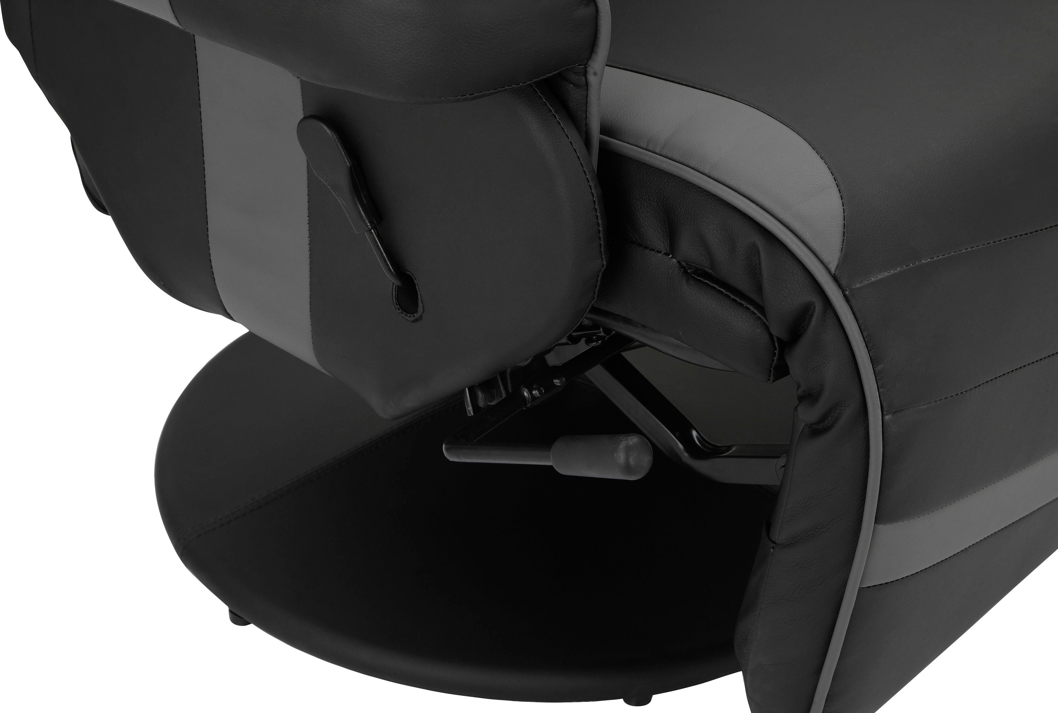 INOSIGN Relaxfauteuil Liljana Draaifunctie,1 kussen als hoofdsteun, metalen frame, zithoogte 47 cm