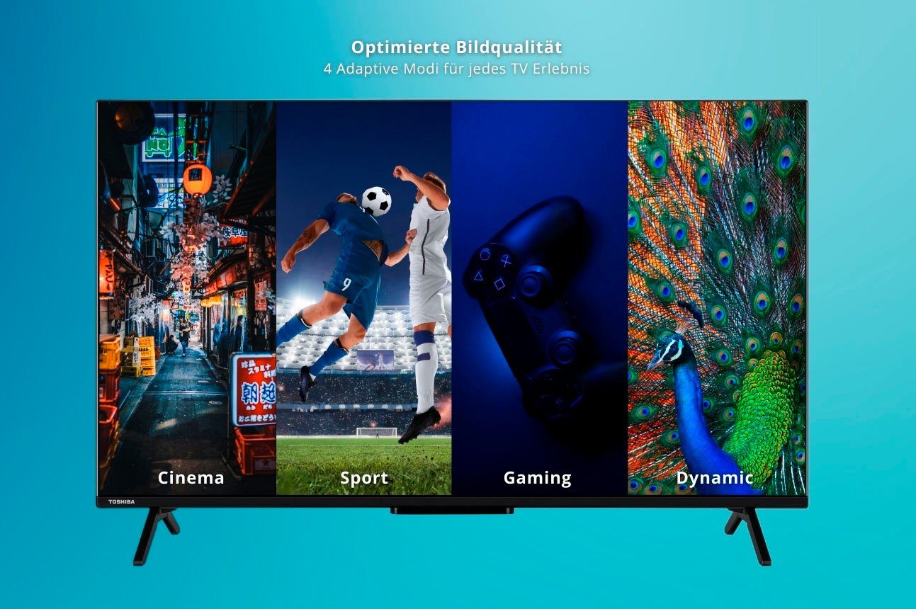 Toshiba QLED-TV 43QV2463DA, 108 cm / 43", 4K Ultra HD, Smart TV