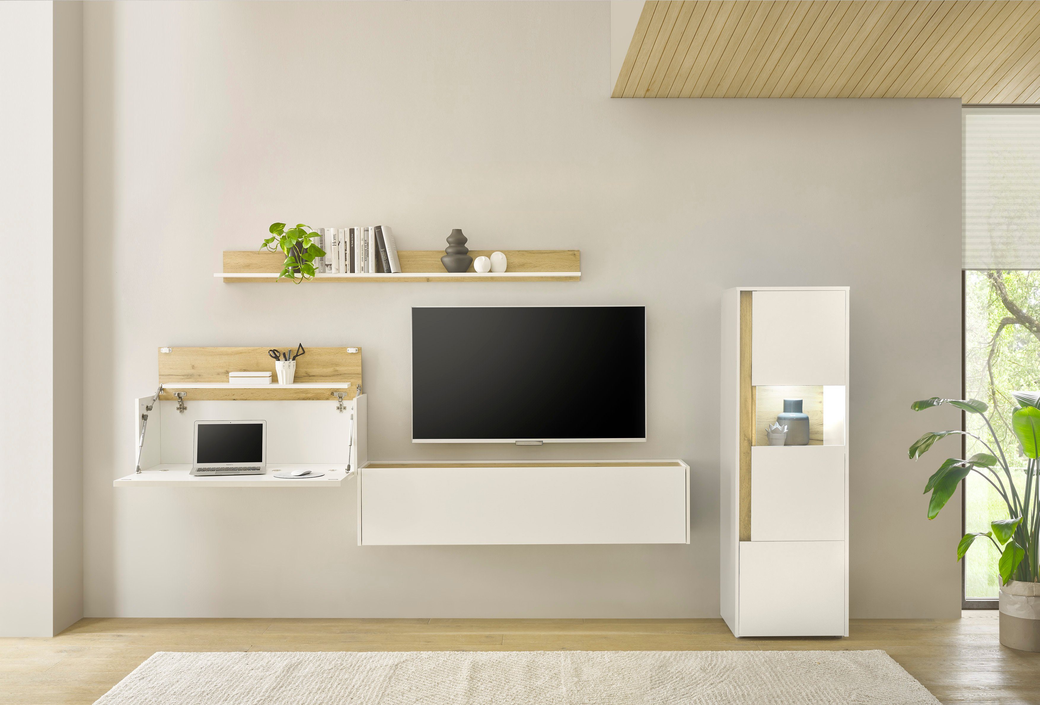 INOSIGN Set kantoormeubelen City/Giron Thuiskantoor (set, 4-delig) kantoorsets wit