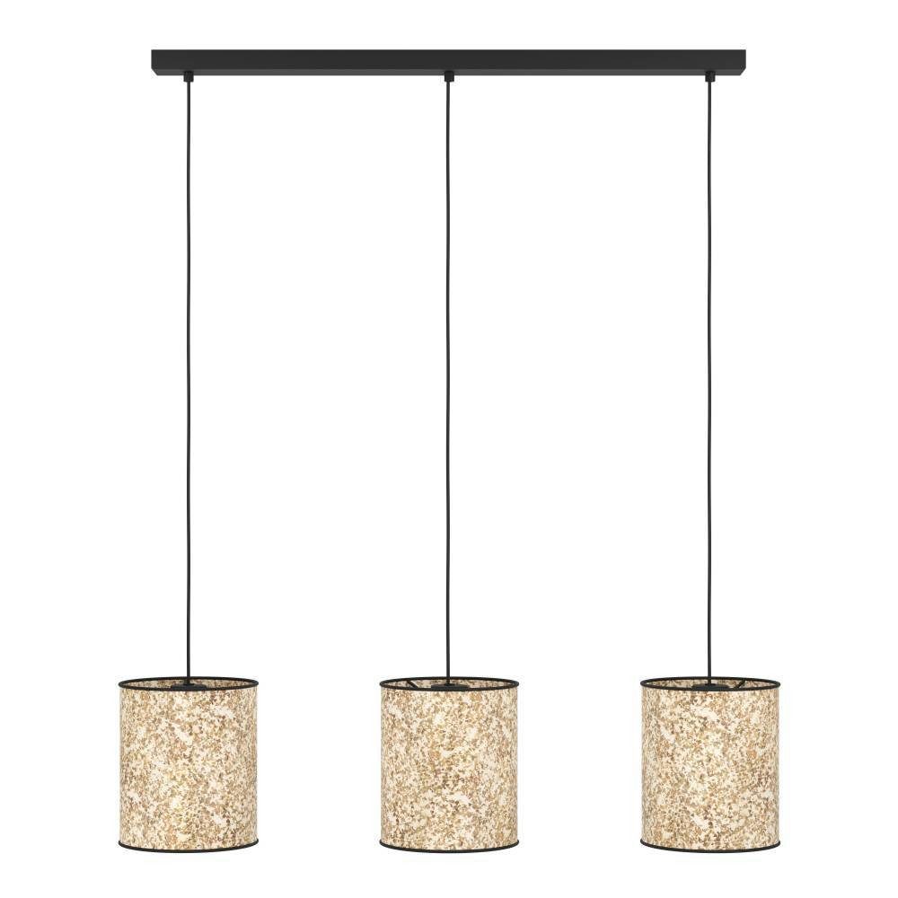 EGLO Hanglamp BUTTERBURN Hanglamp, eetkamerlamp, textiel met berkenbladeren, hanglamp (1 stuk)