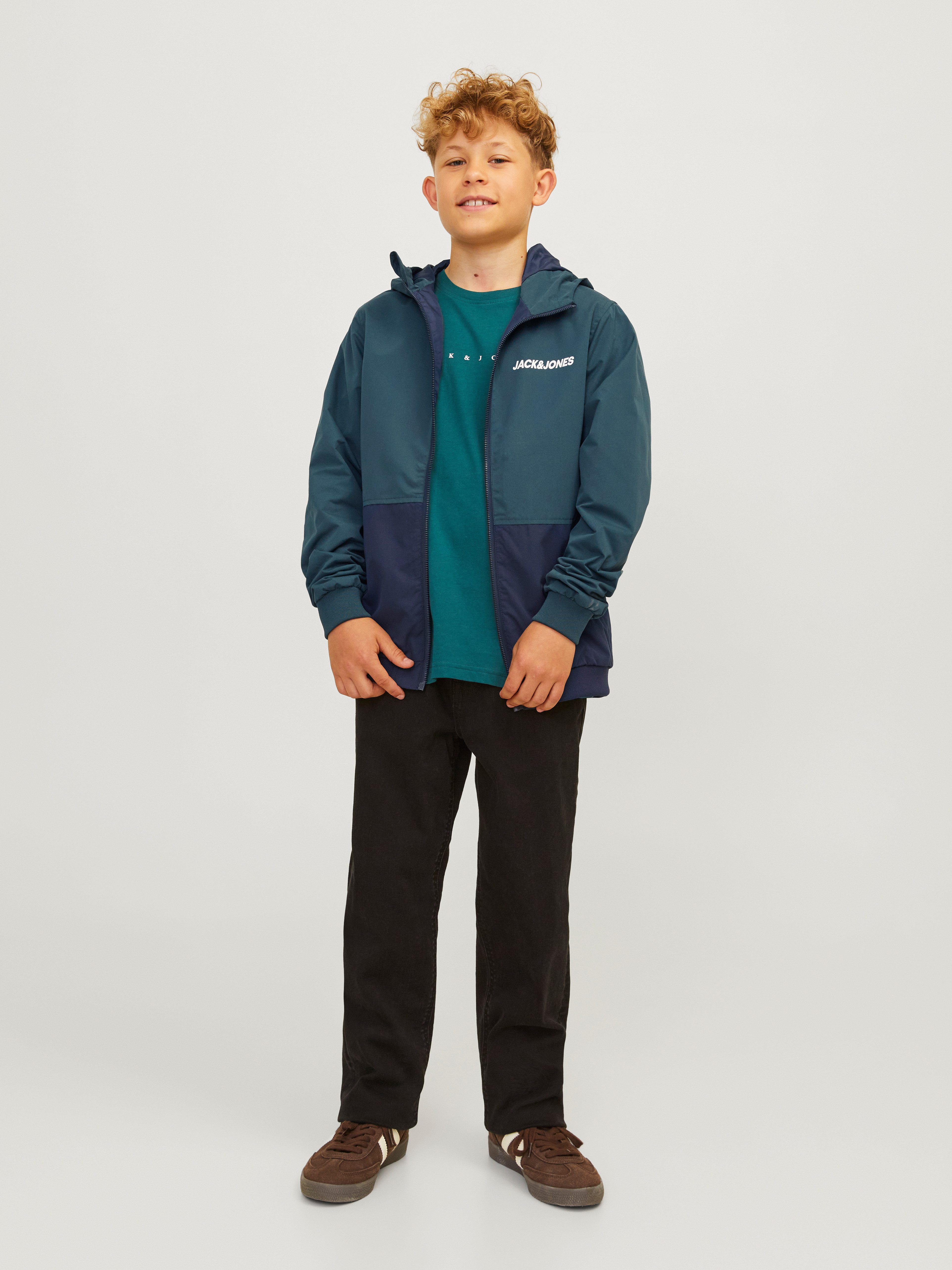 Jack & Jones Junior Outdoorjack JJERUSH waterafstotend, met capuchon, matte finish