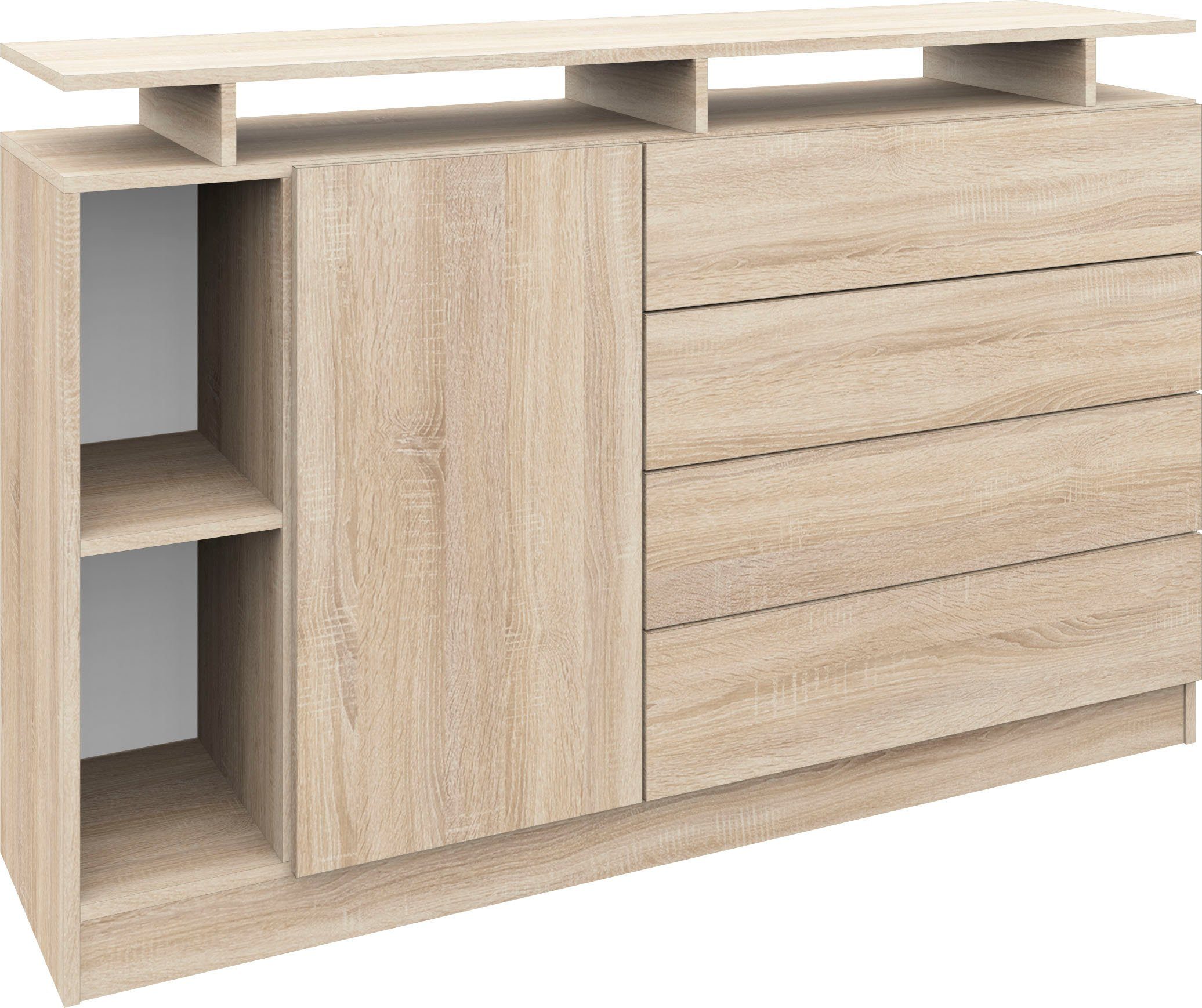 borchardt Möbel Dressoir Vaasa moderne greeploze look, push-to-openfunctie