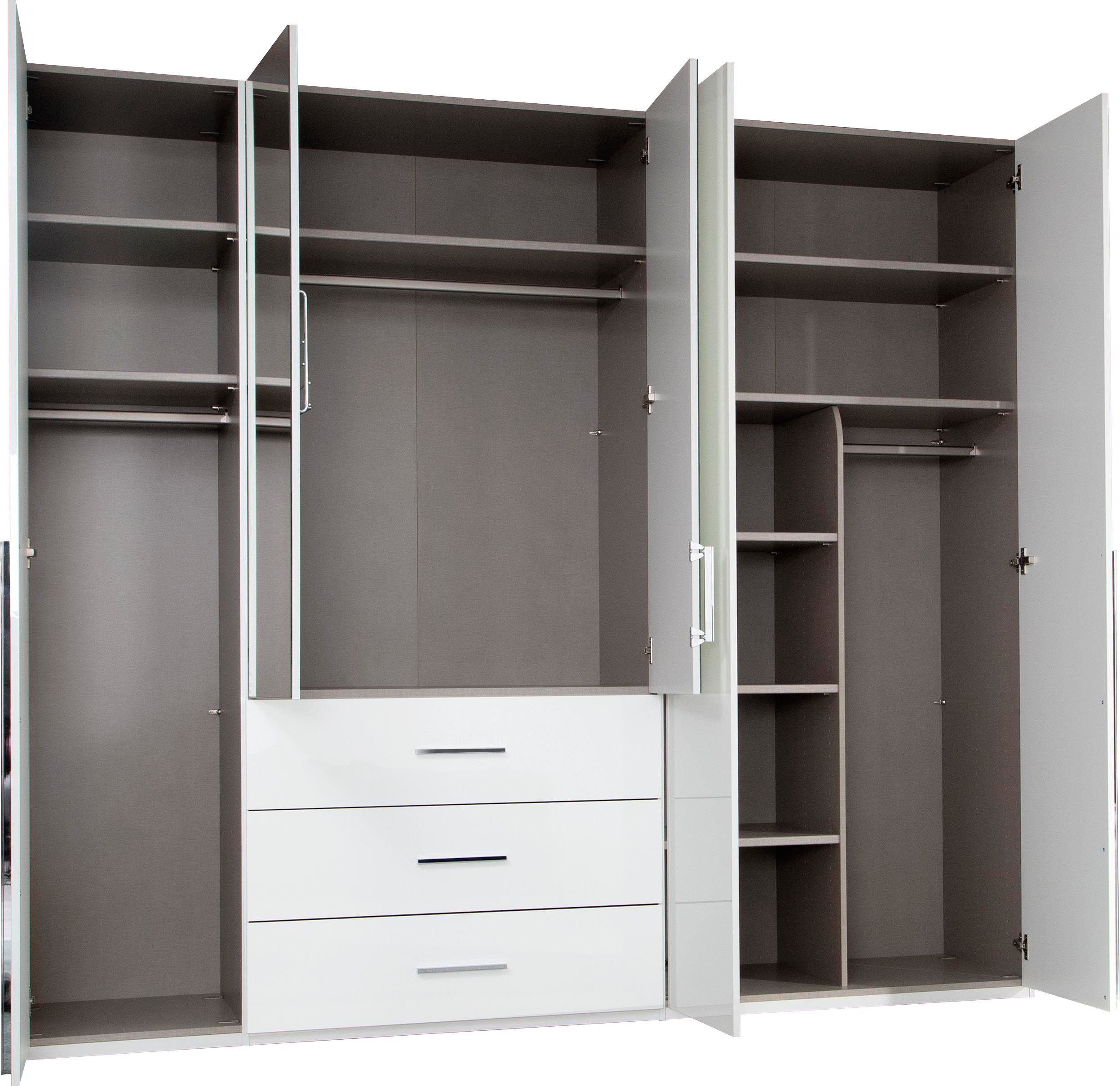 rauch Draaideurkast Montclar Passe-partout optioneel met verlichting, inclusief wasindeling