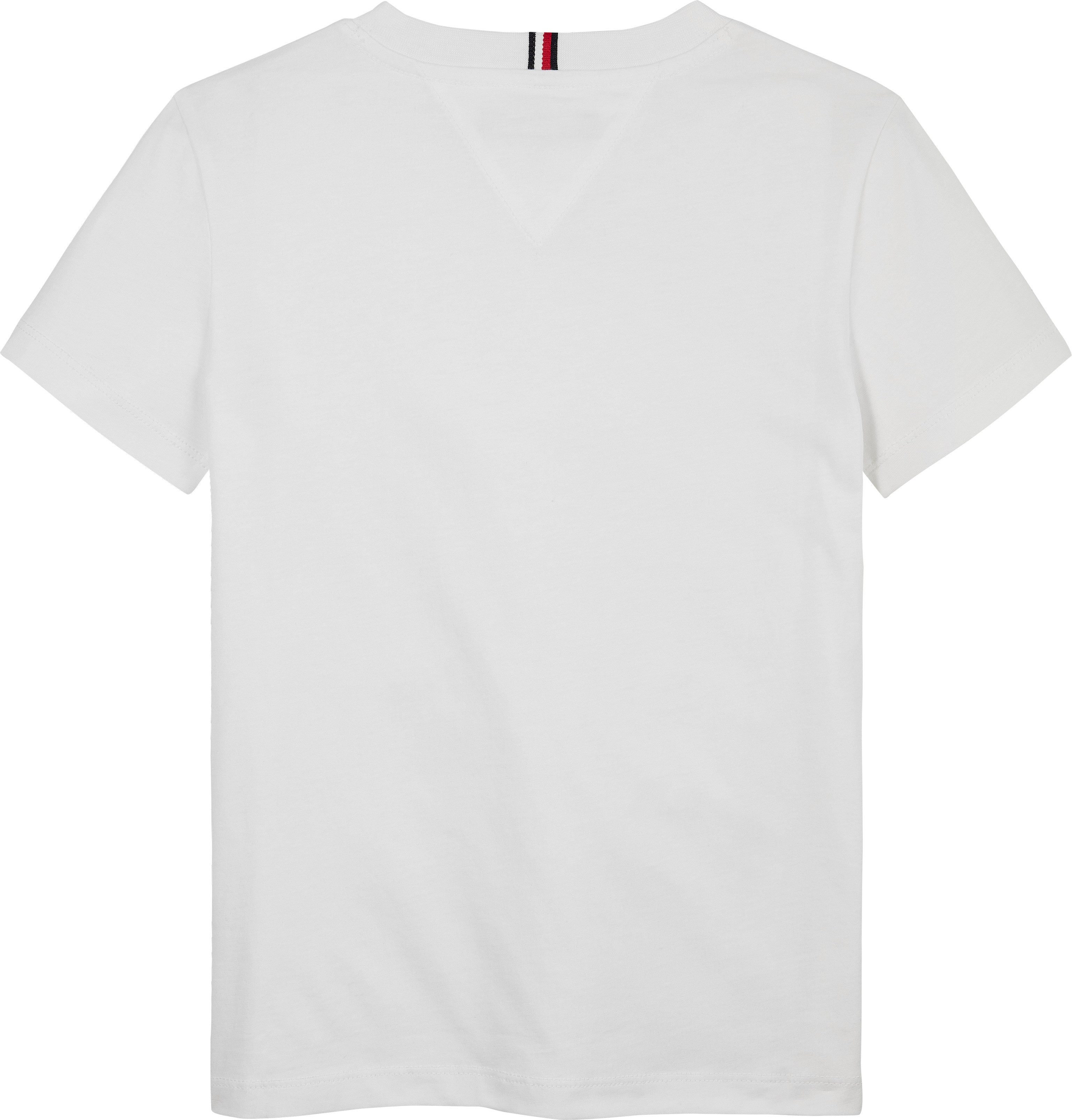 Tommy Hilfiger T-shirt TOMMY SCRIPT FLAG PRINT TEE SS voor kinderen tot 16 jaar, met logo-print
