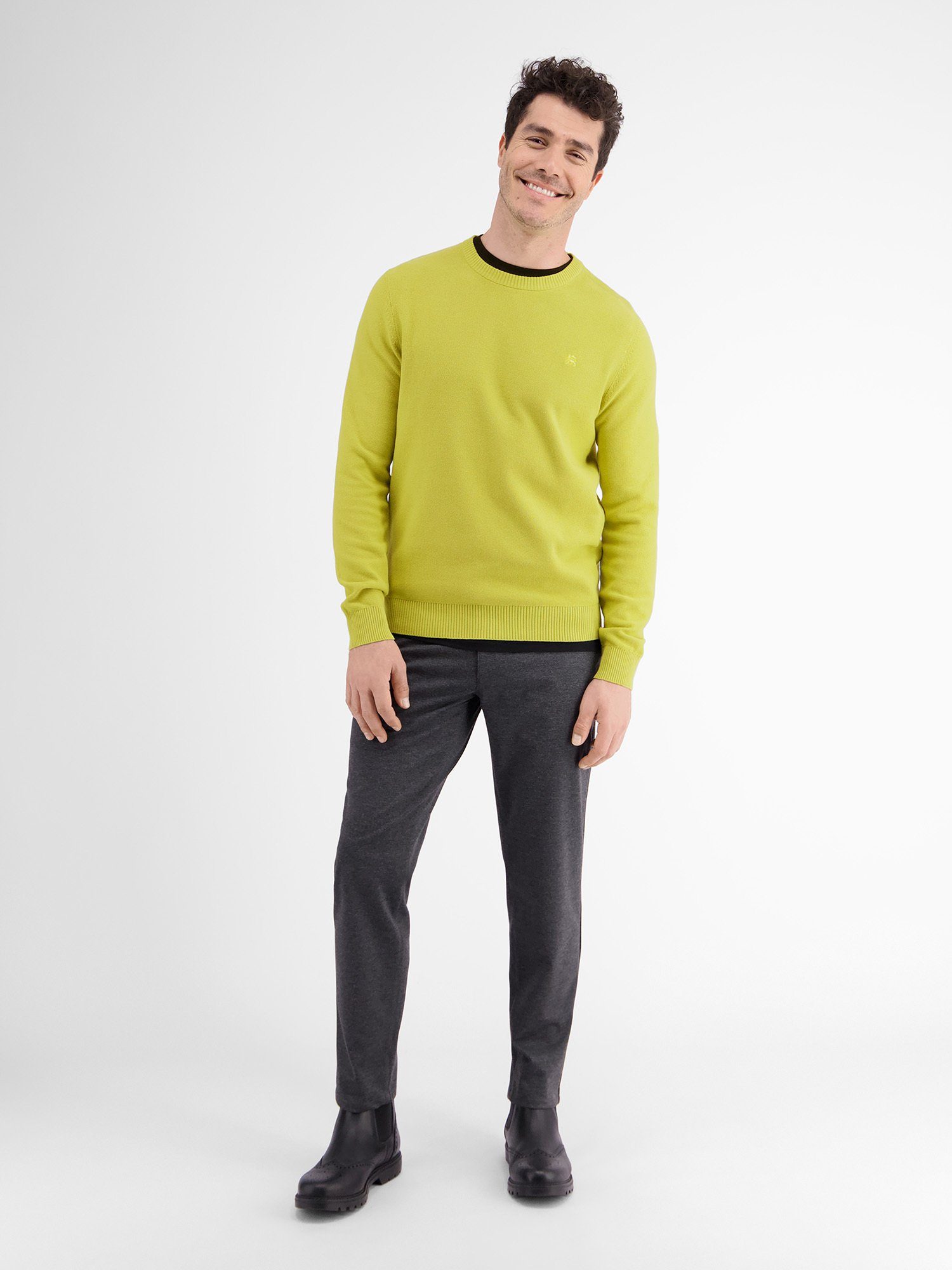 Lerros Gebreide trui LERROS crewneck gebreide pullover