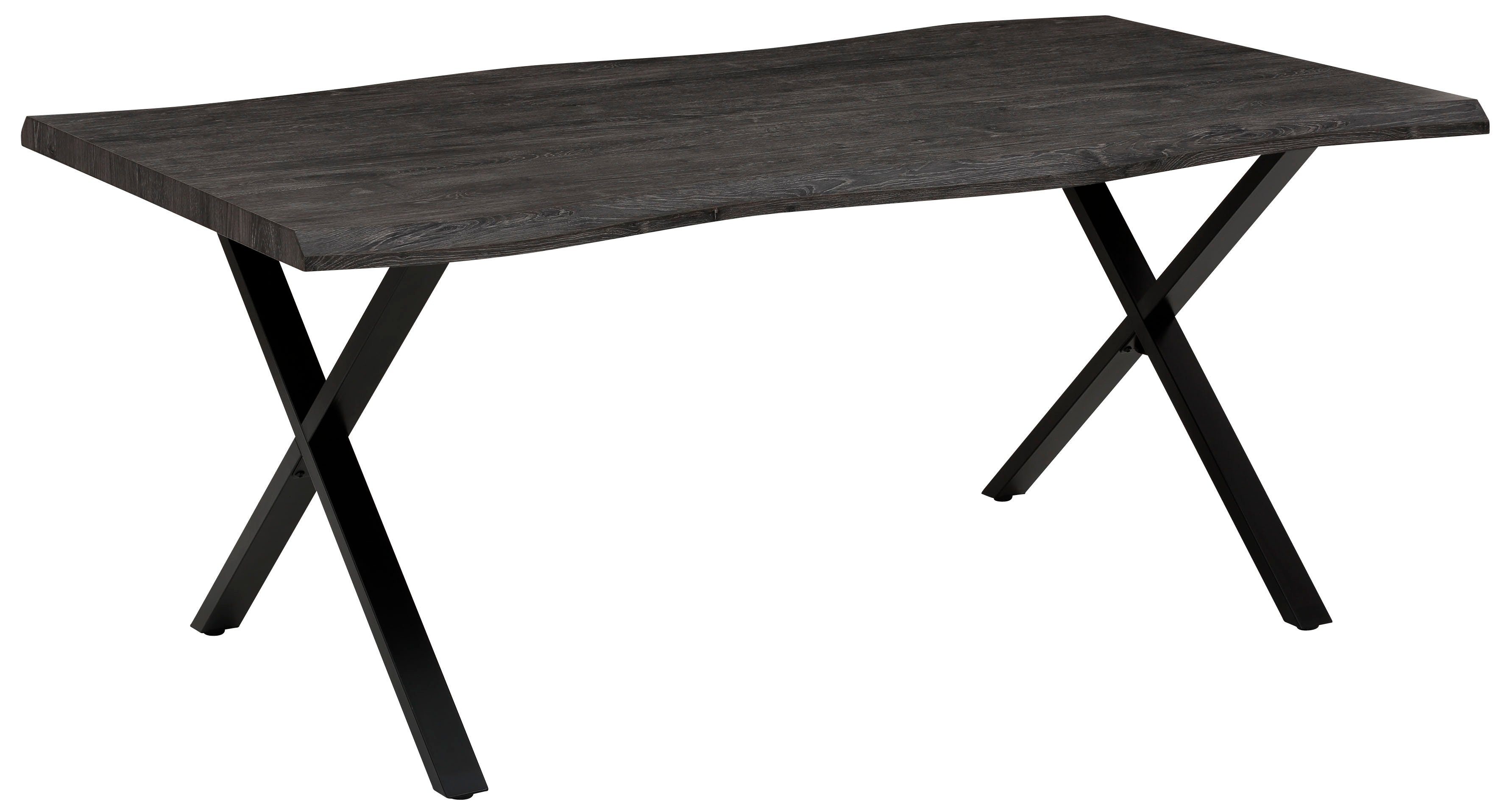 HELA Eettafel GRETA BESTSELLER Boomrandtafel (nabootsing), verschillende maten, 46mm dikte, keukentafel