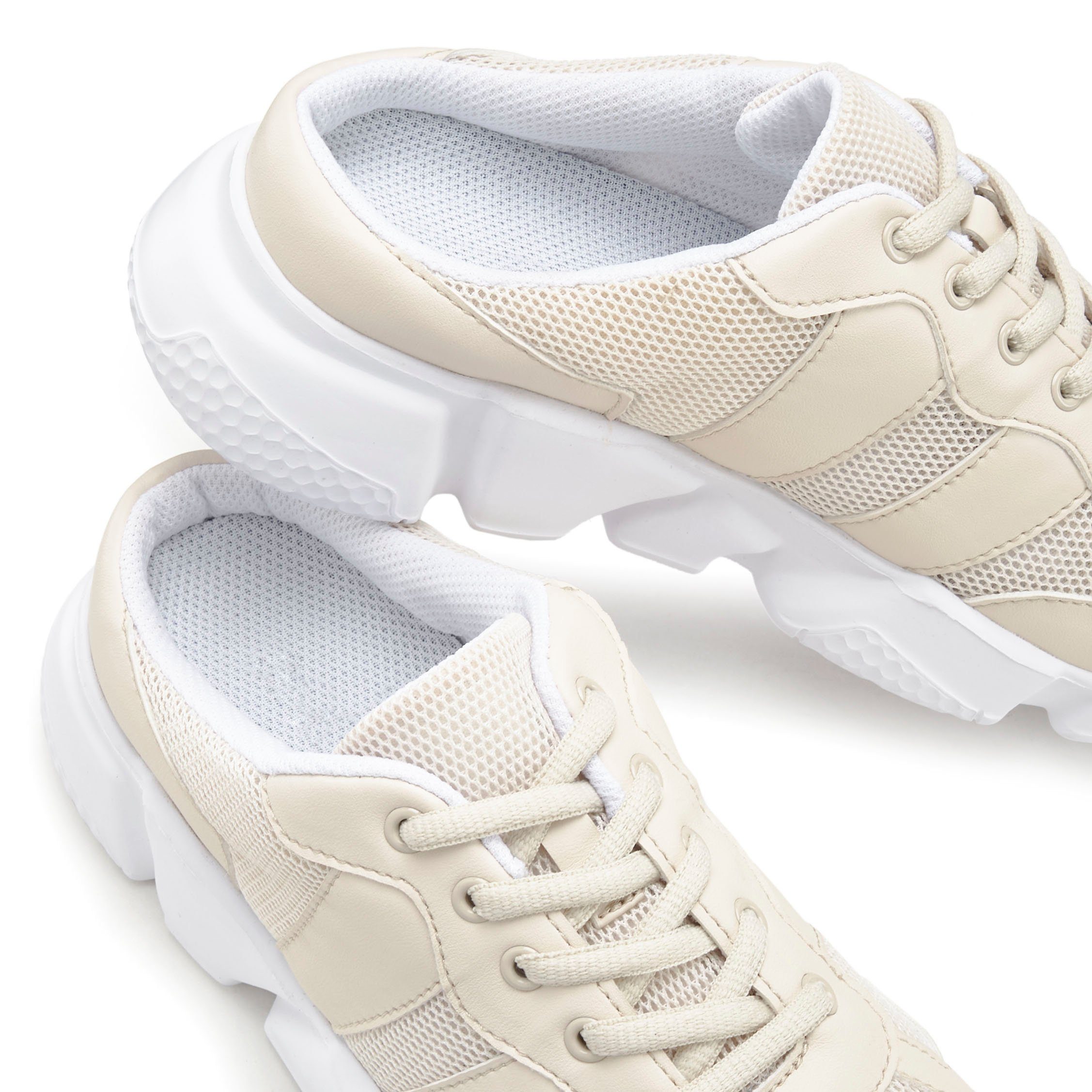 Lascana Sabots Sneakers Sneaker, vrijetijdsschoen, lage schoen, van textiel VEGAN
