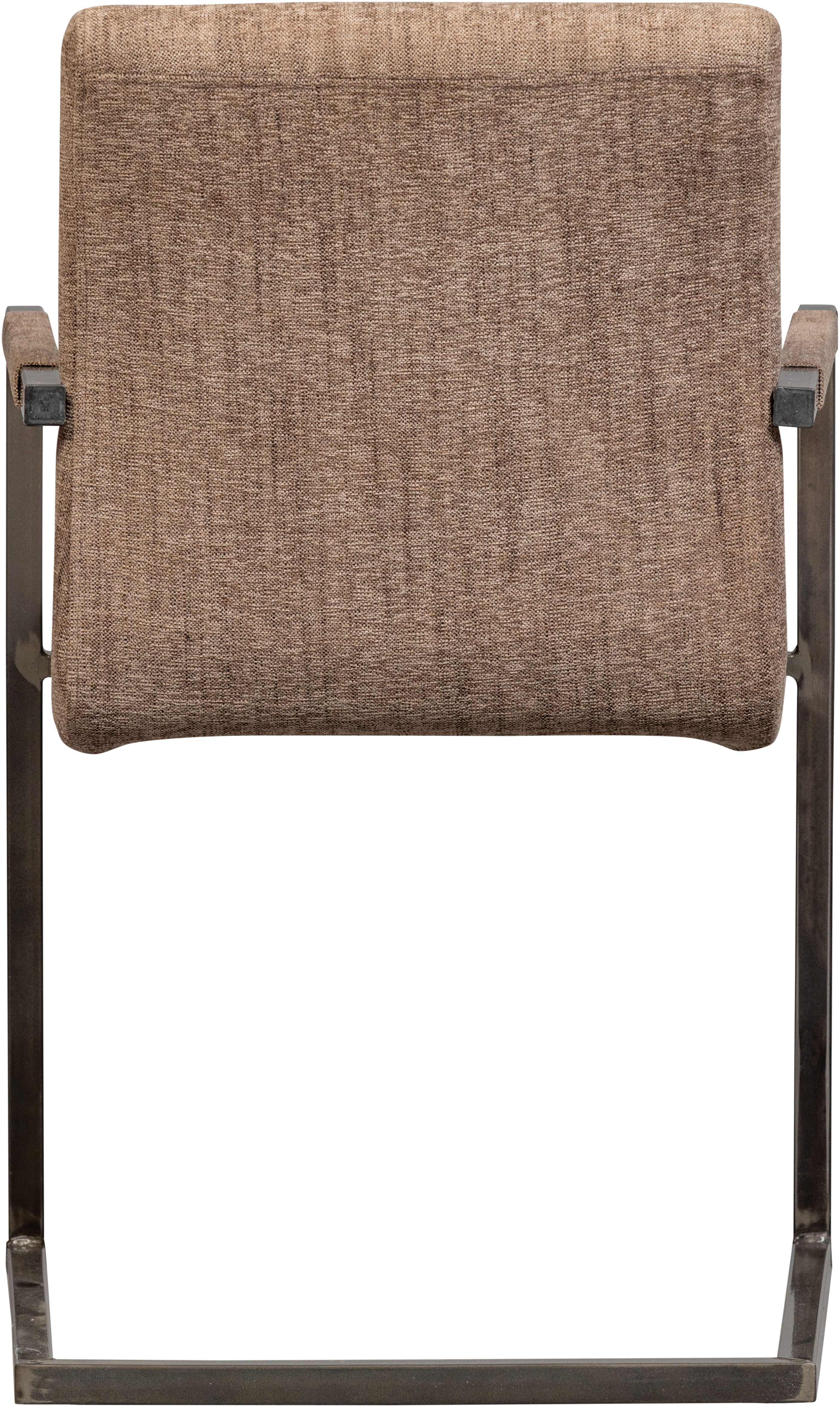 WOOOD Eetkamerstoel Bas Vrije schommelstoel, gepolsterd, breedte 54 cm, metalen frame (set, 2 stuks)