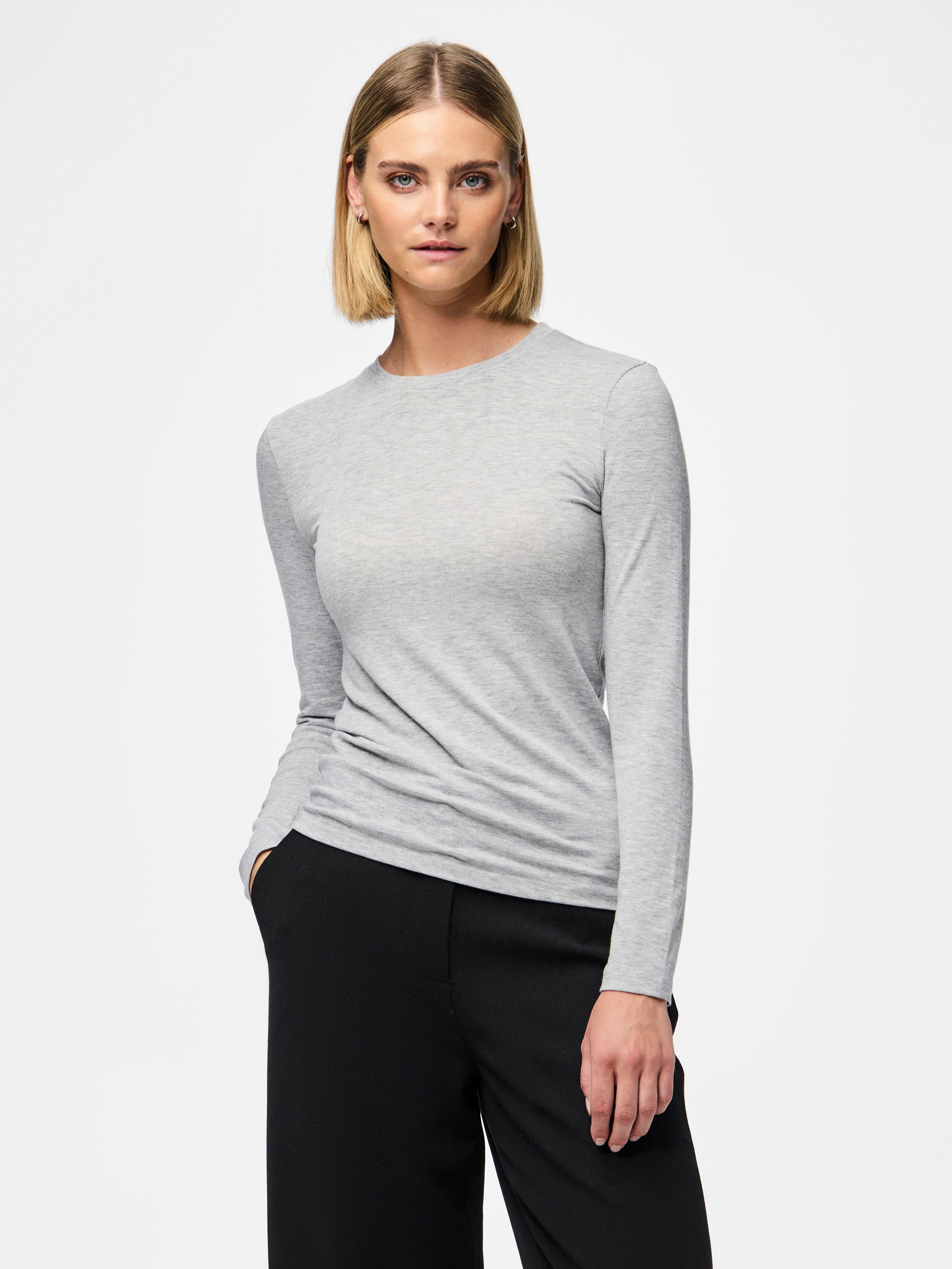 pieces Shirt met lange mouwen PCMARIA LS TOP NOOS BC