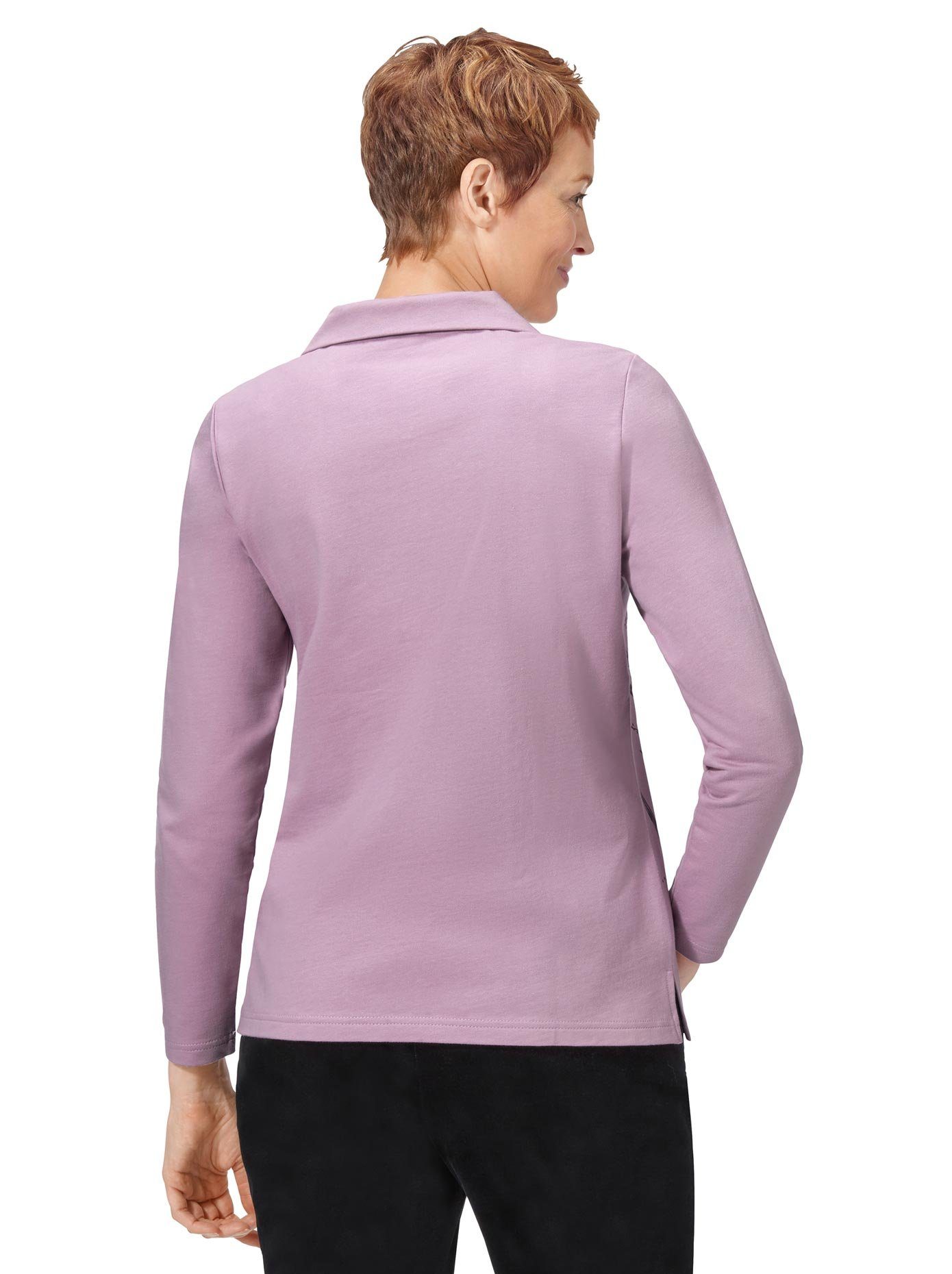 Classic Basics Poloshirt met lange mouwen Wintershirt (1-delig)