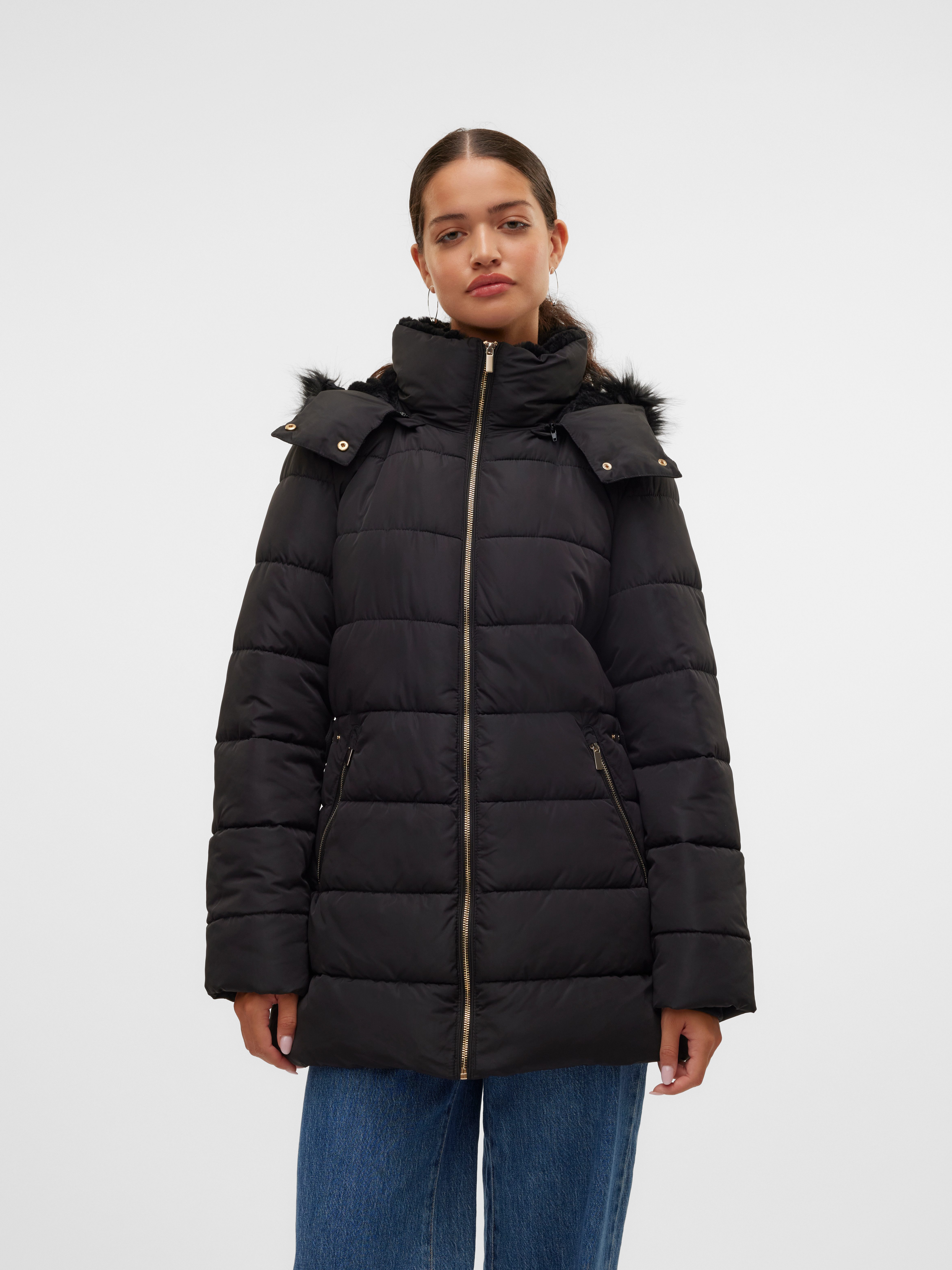 Vero Moda Gewatteerde jas VMWILMA JACKET PRM dames donsjassen maat M (38) zwart