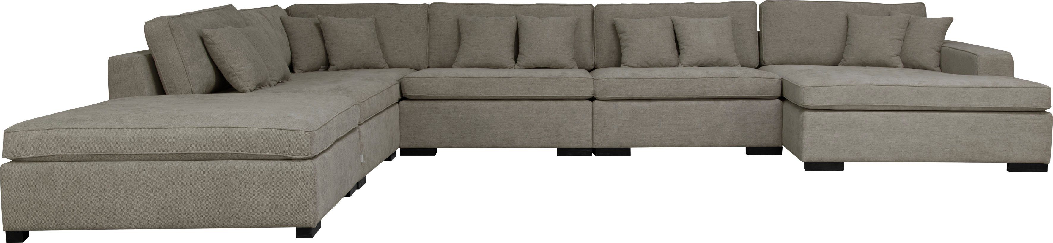 Guido Maria Kretschmer Home&Living Zithoek Skara U-vorm Loungebank met binnenveringsinterieur, in vele overtrekkwaliteiten