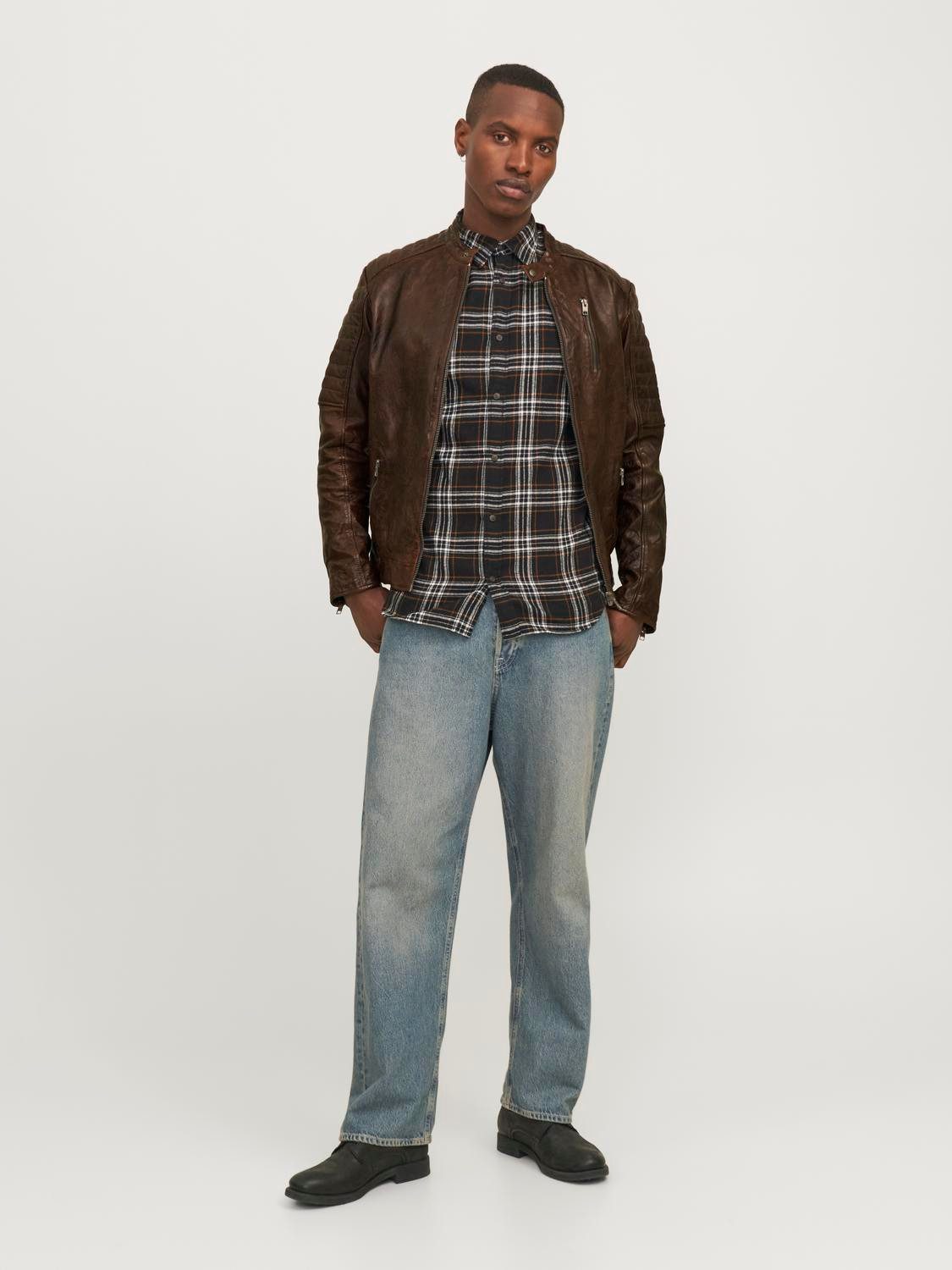 Jack & Jones Leren jack JJERICHARD LEATHER JACKET NOOS