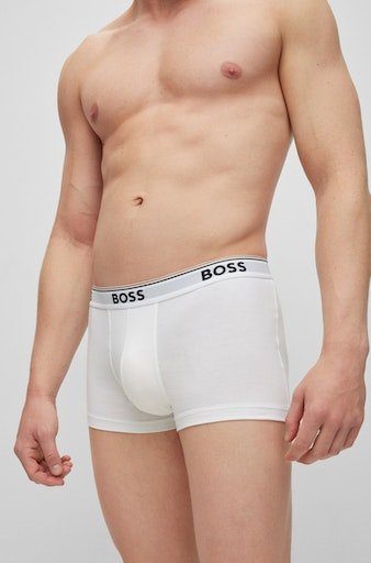BOSS Boxershort TRUNK 3 PACK BOSS opdruk op de tailleband (3 stuks)