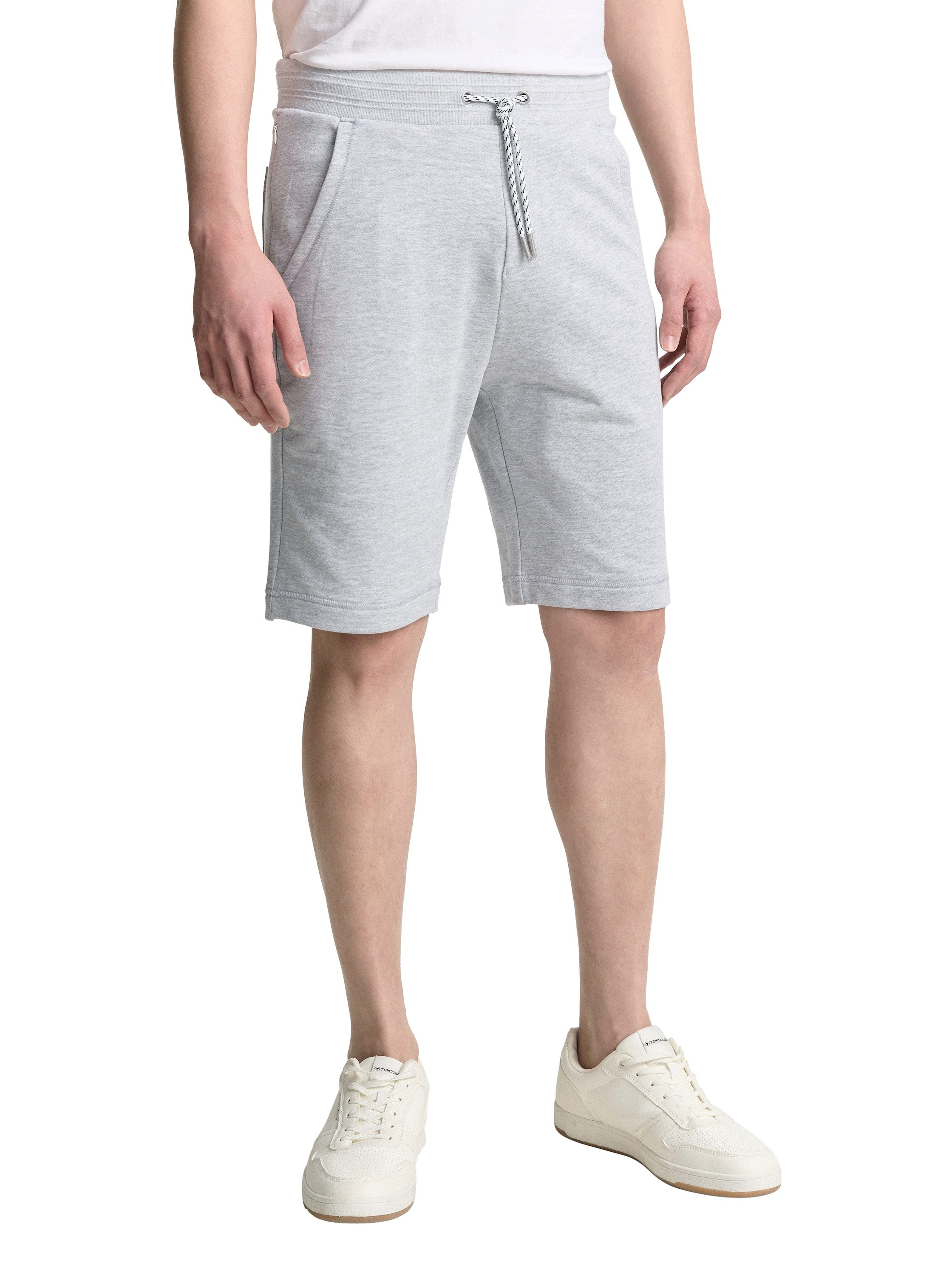Tom Tailor Sweatshort heren sportshorts maat XS grijs