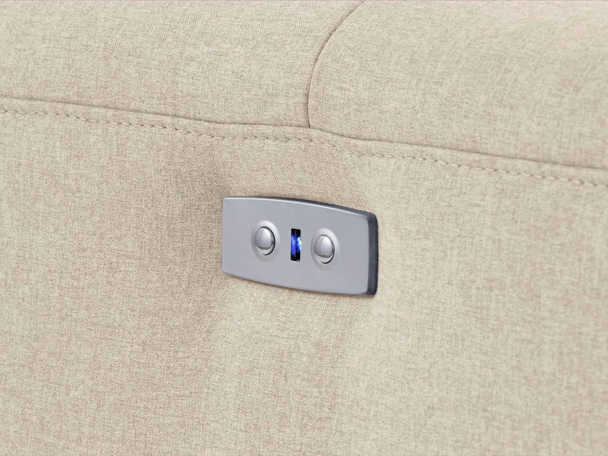 Home affaire Hoekbank Sentrano, L-vorm, 275 cm, man. of electr. relaxfunctie en usb/kopverstelling