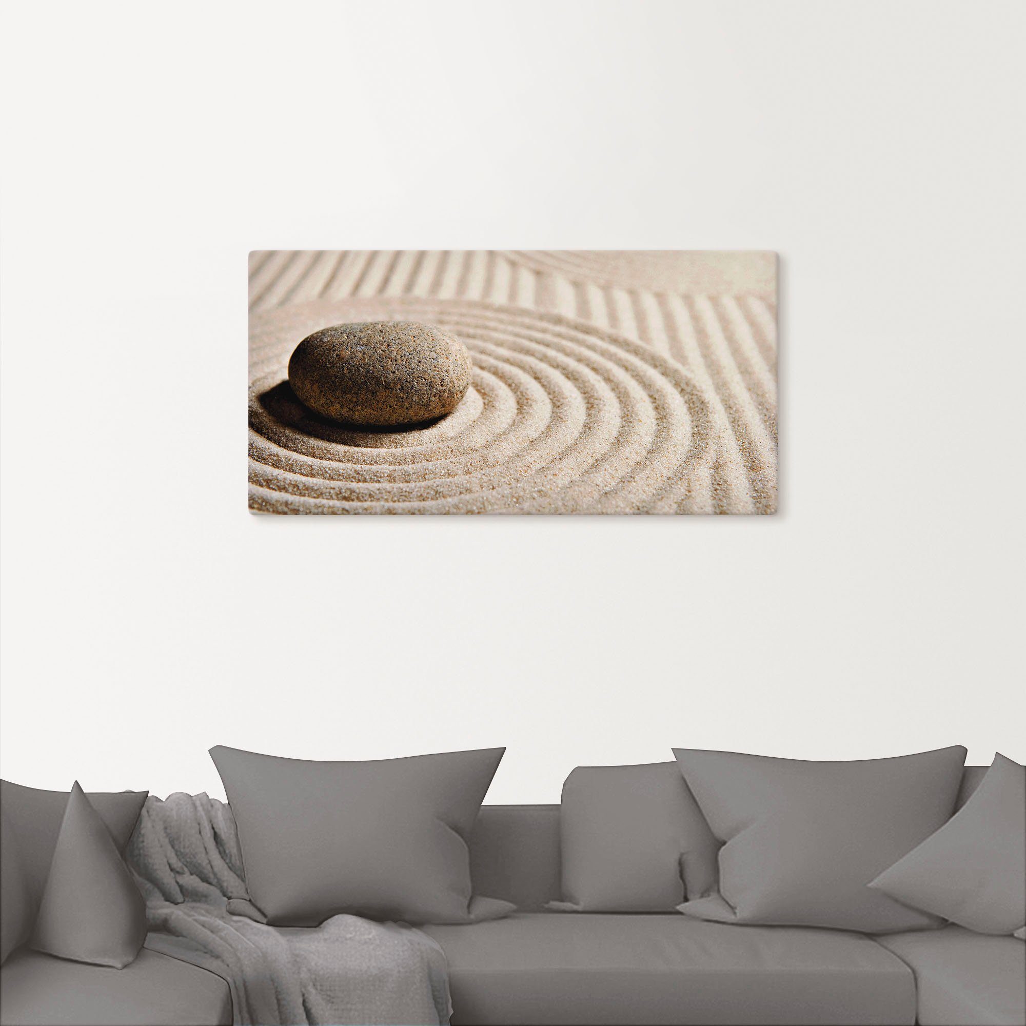 Artland Artprint Mini zen tuin - zand als artprint op linnen, poster, muursticker in verschillende maten