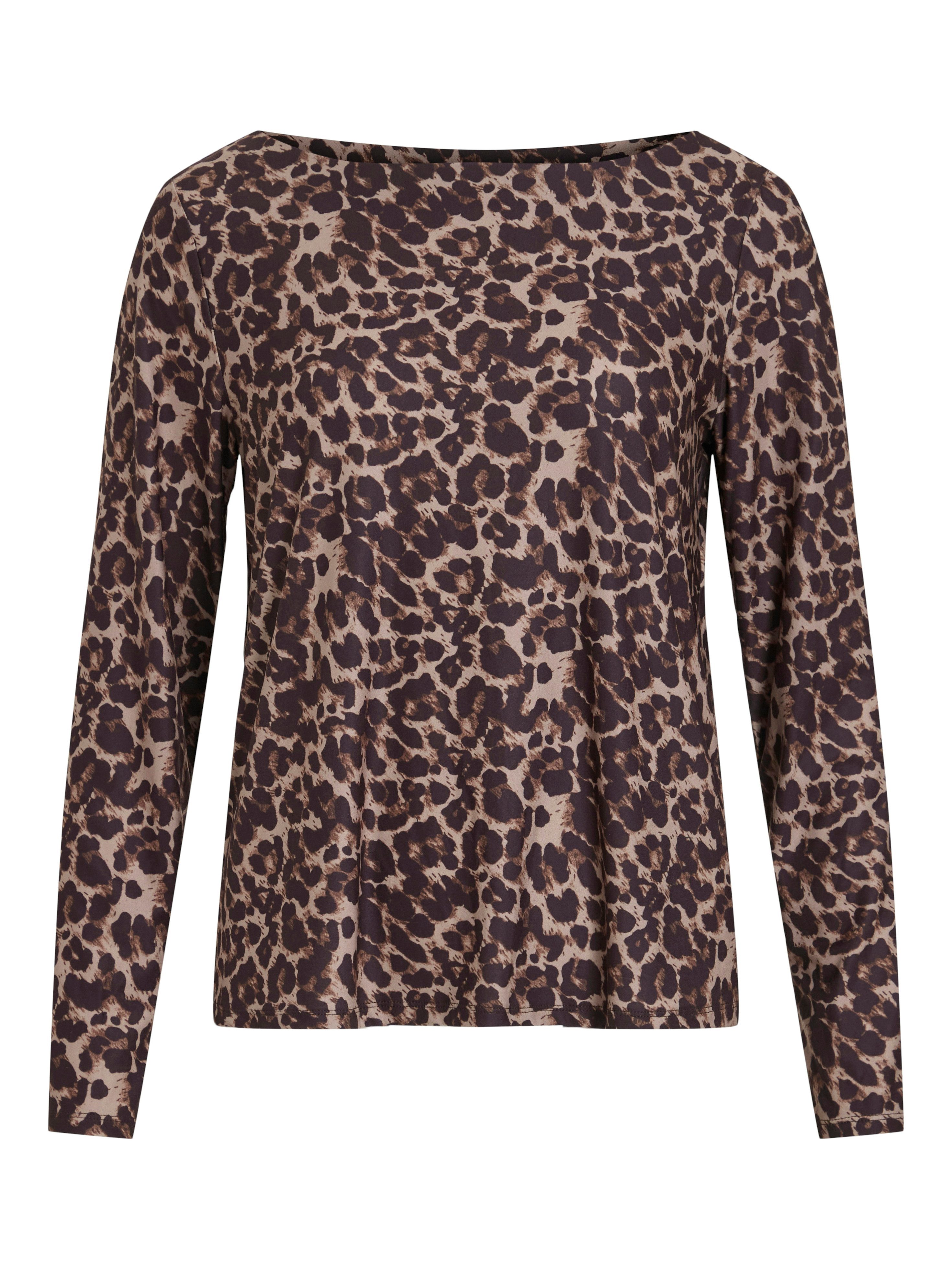 Vila Shirt met lange mouwen VILEOA BOATNECK L/S TOP - NOOS