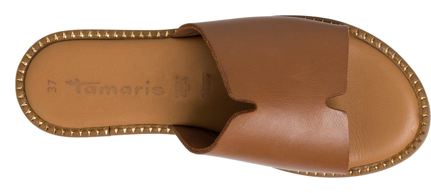 Tamaris Slippers zomerschoen, slippers met brede bandage