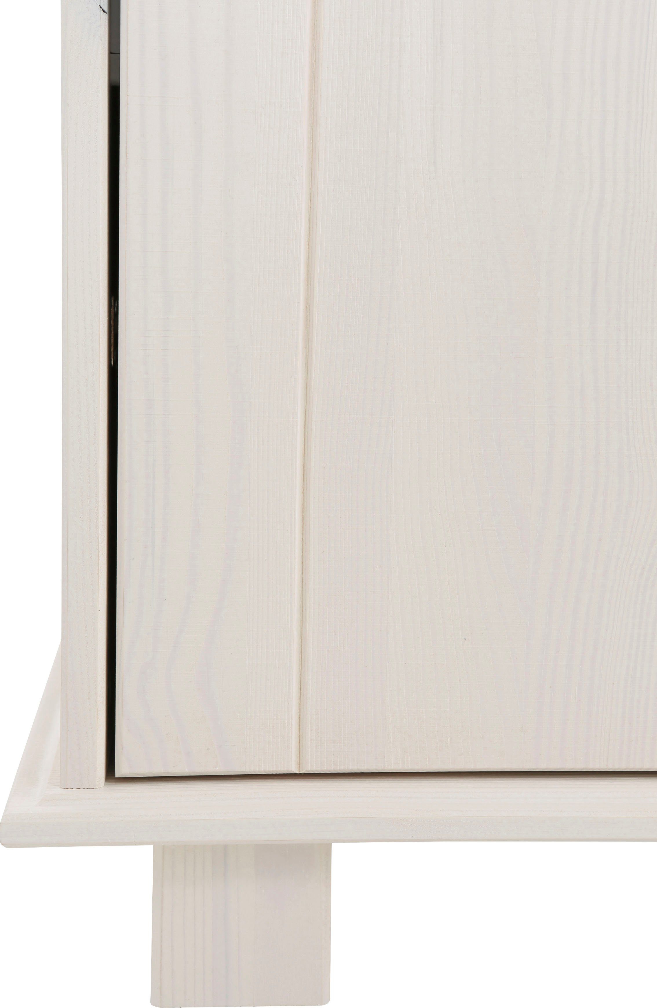 Home affaire Schoenenbank Indra van massief dennenhout, fsc®, breedte 90 cm, discreet ornament