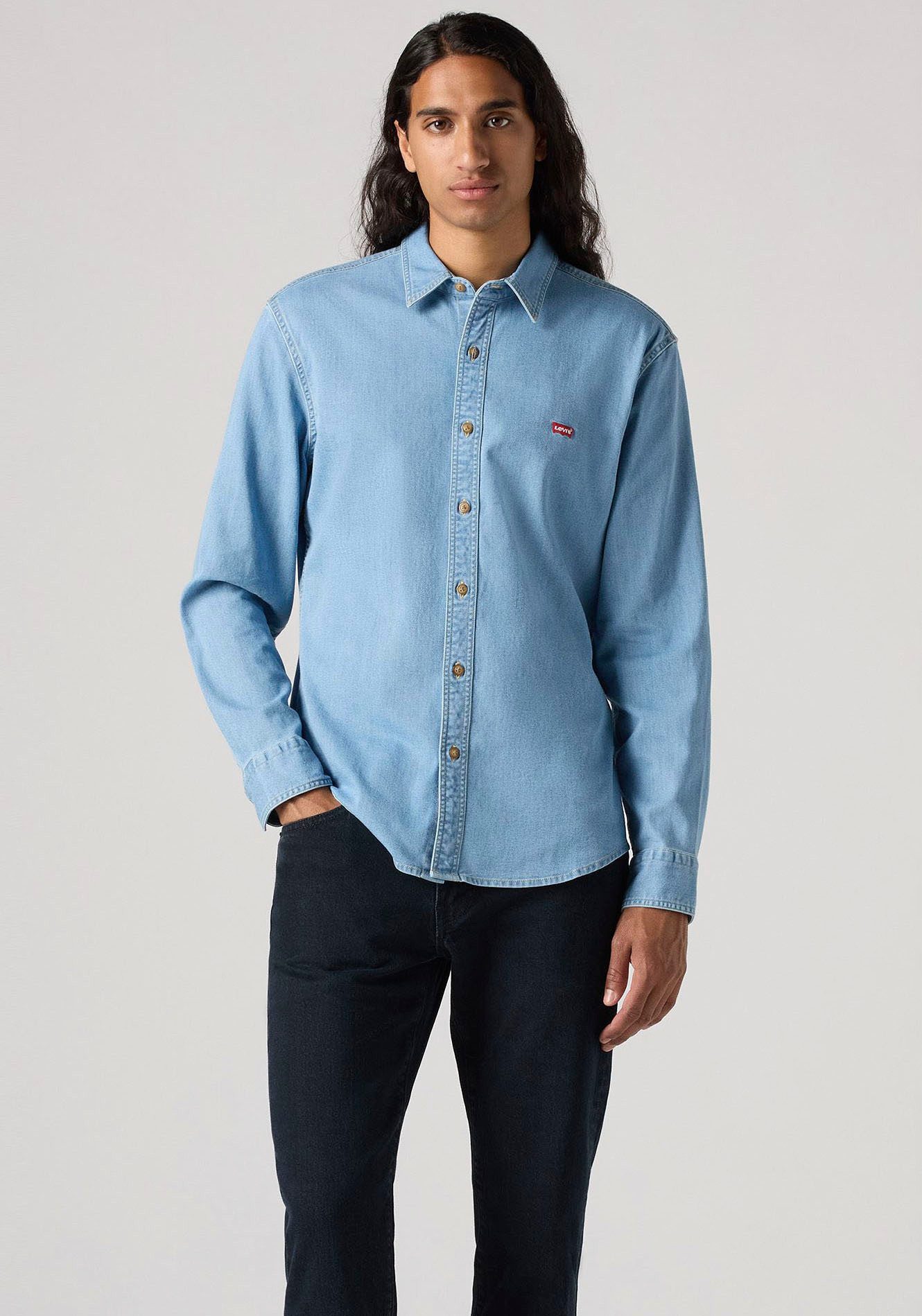 Levi's® Jeans overhemd LS BATTERY HM SHIRT SLIM van onderhoudsvriendelijke katoenmix