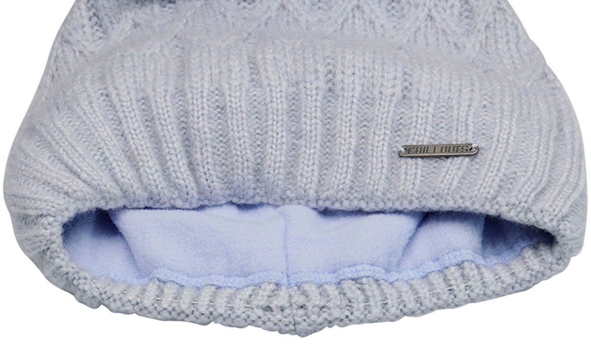 chillouts Pomponmuts Letizia Hat met afneembare faux-fur pompon