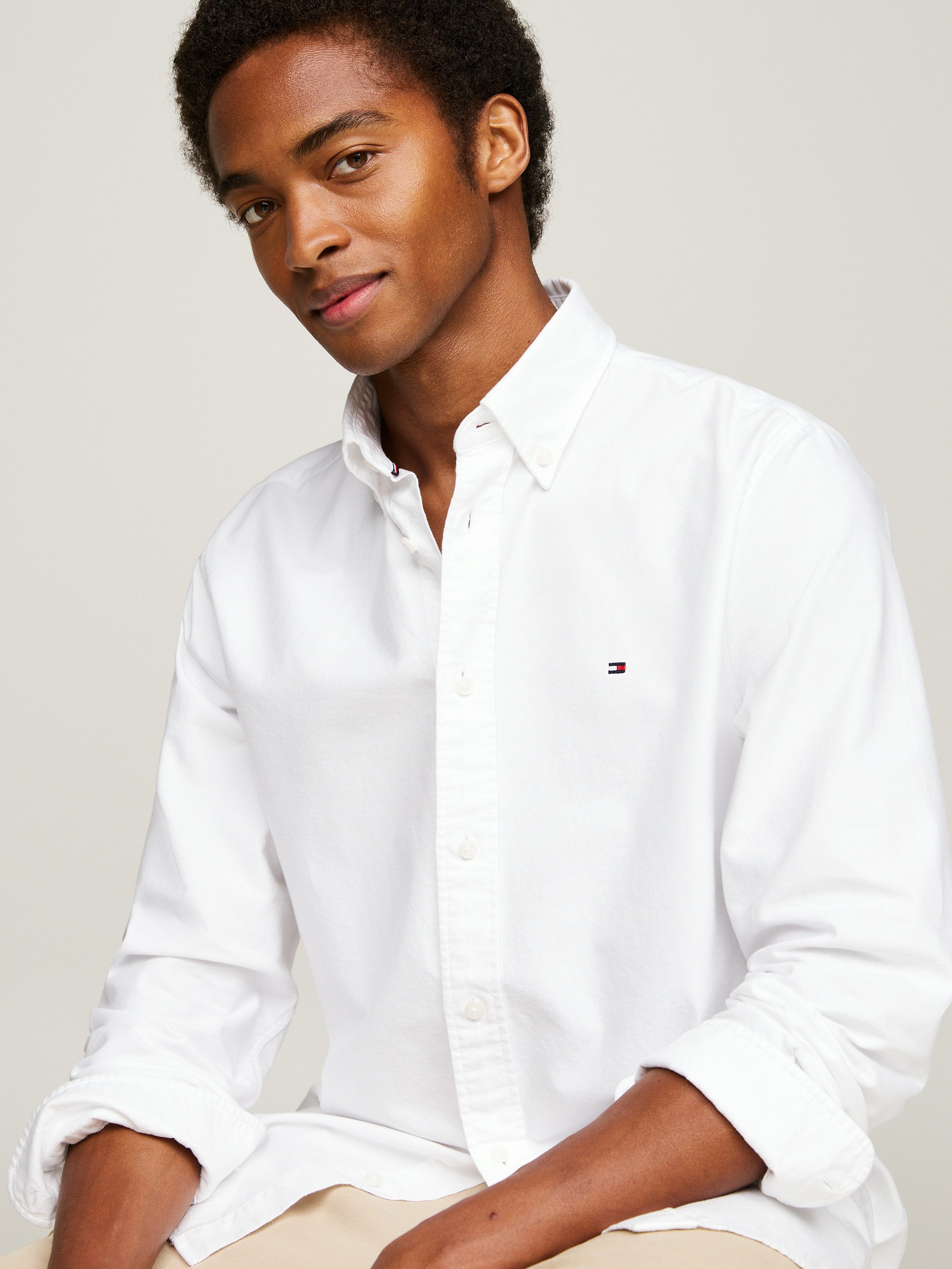 Tommy Hilfiger Overhemd met lange mouwen SOLID HERITAGE OXFORD RF SHIRT