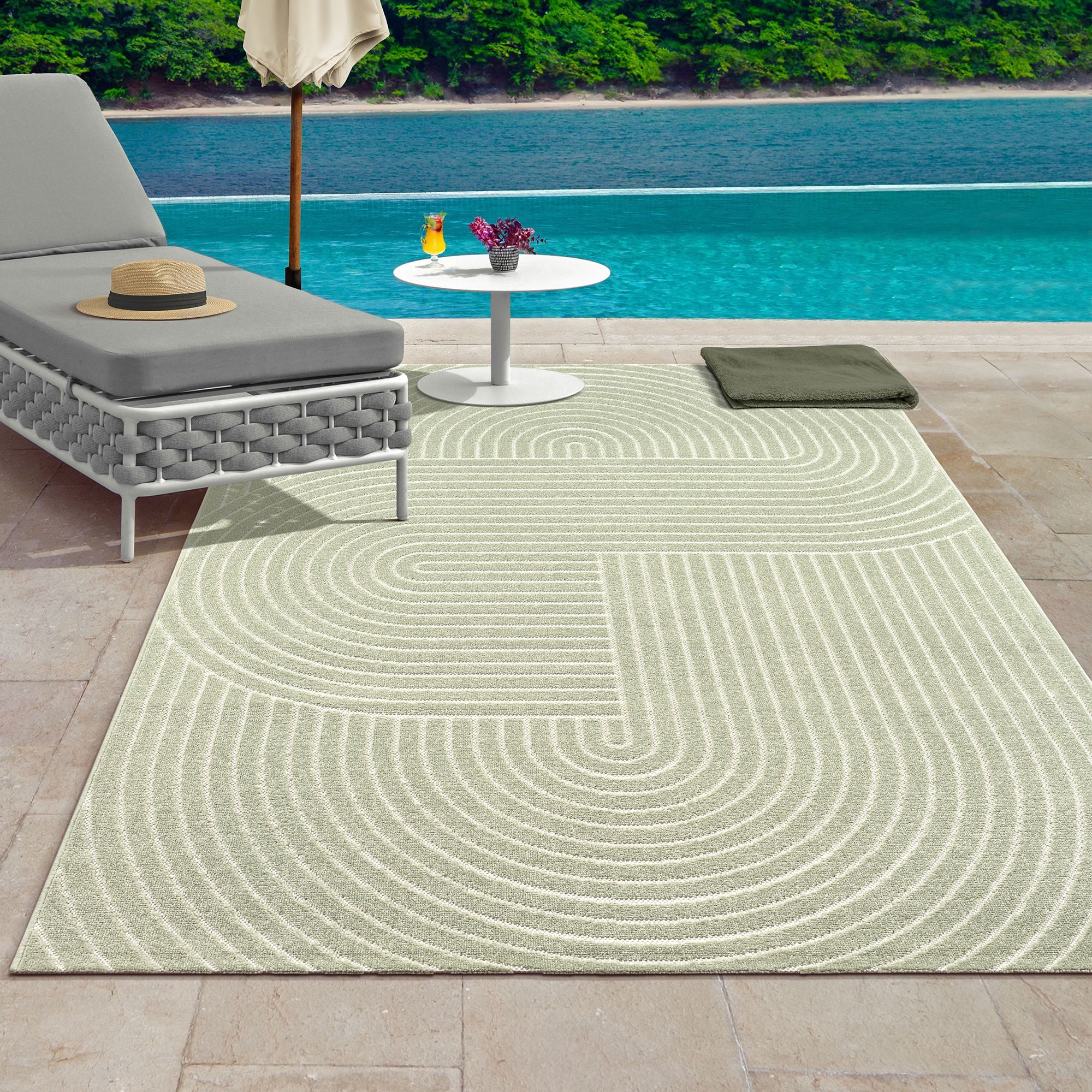 The carpet Vloerkleed Santo Plus Plus moderne robuuste in- en outdoor tapijt
