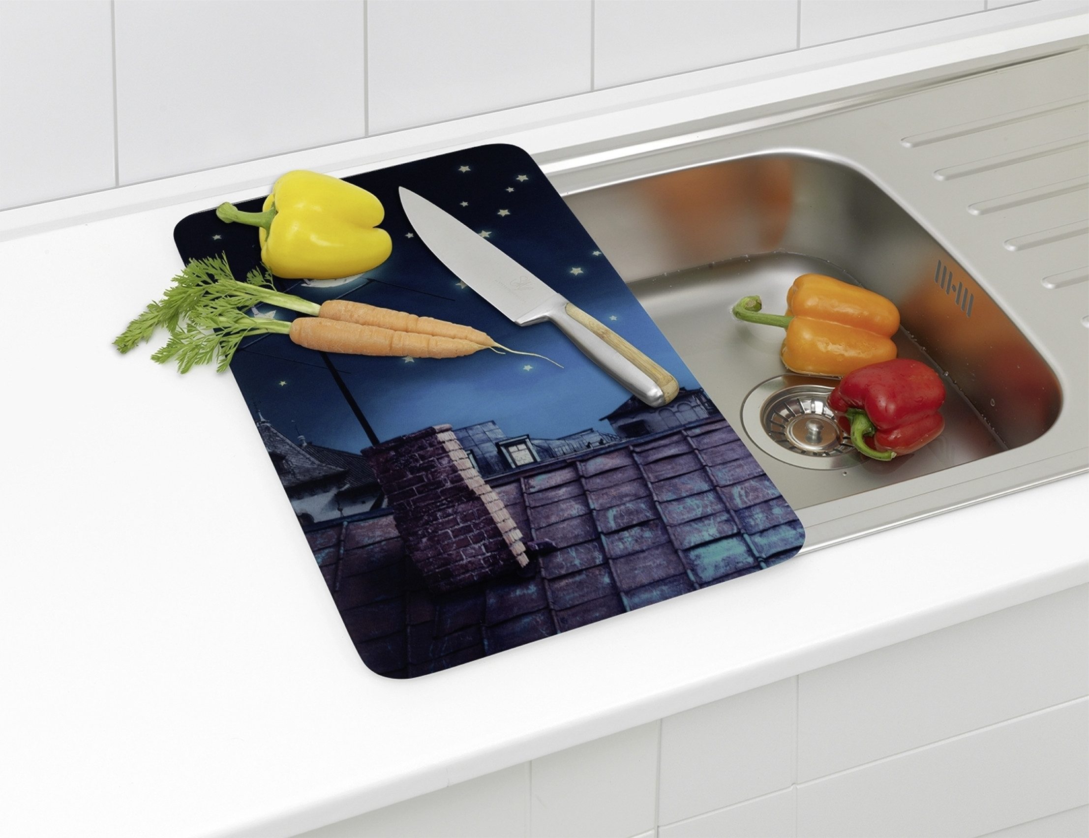Maximex Kookplaatdeksel Universeel Model Maan Kat (set, 2-delig)