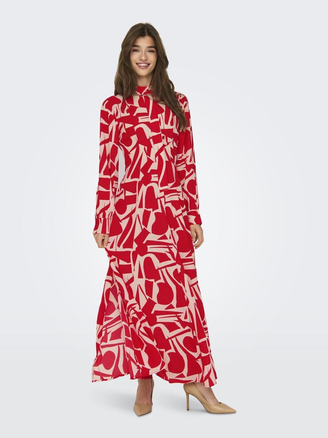 Only Maxi-jurk ONLHELENA LIFE L/S MAXI DRESS PTM