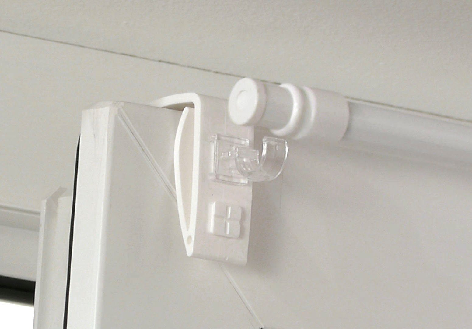GARDINIA Gordijnroedehouder Klemsteun Easy Click vitrage (2 stuks)
