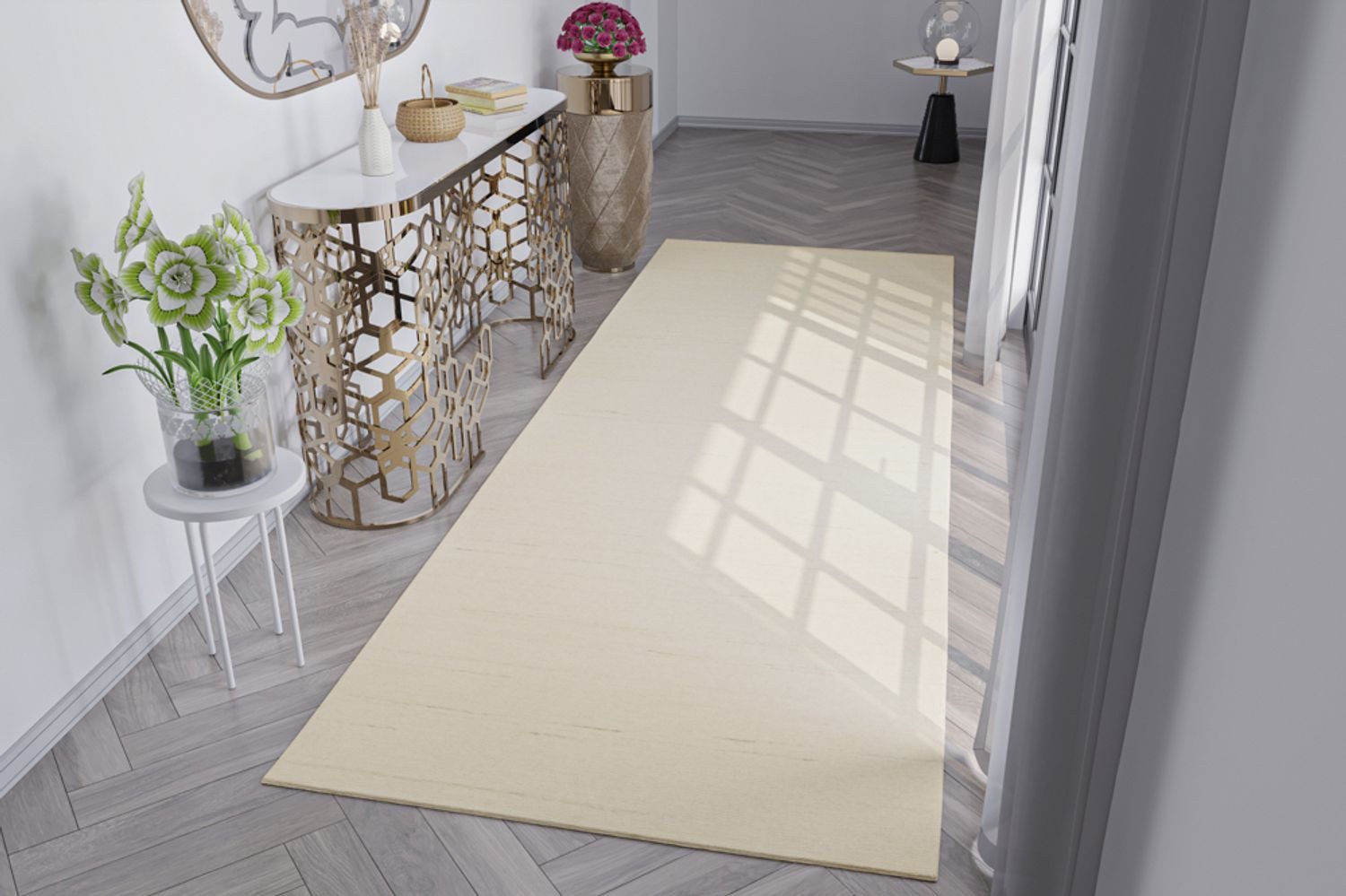 morgenland Loper LORIBAFT TEPPSTAR zuiver scheerwol unikleur
