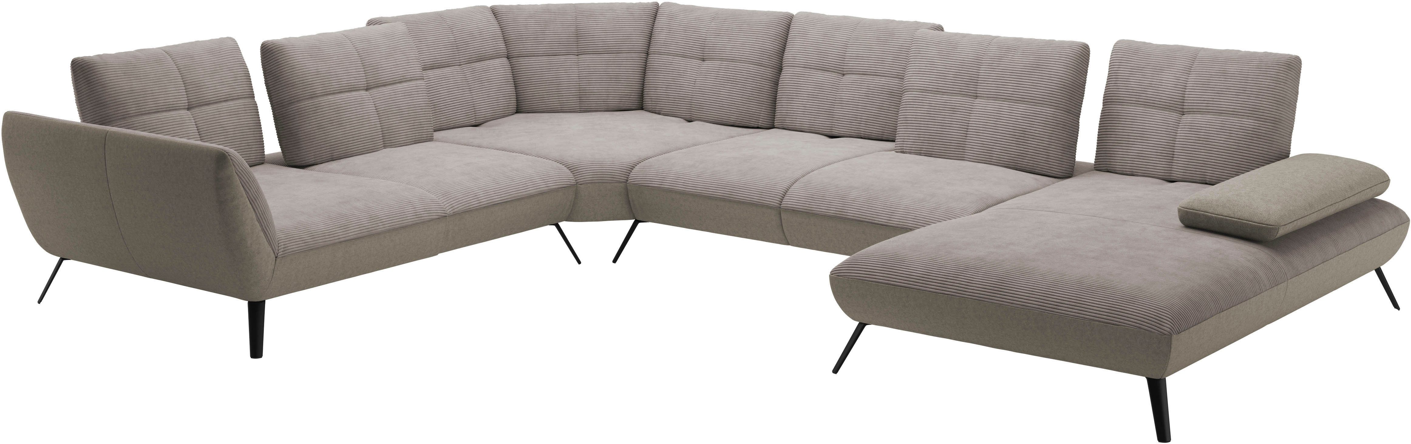 Places of Style Zithoek Mikado U-vorm incl. zitdiepteverstelling en armleuningverstelling