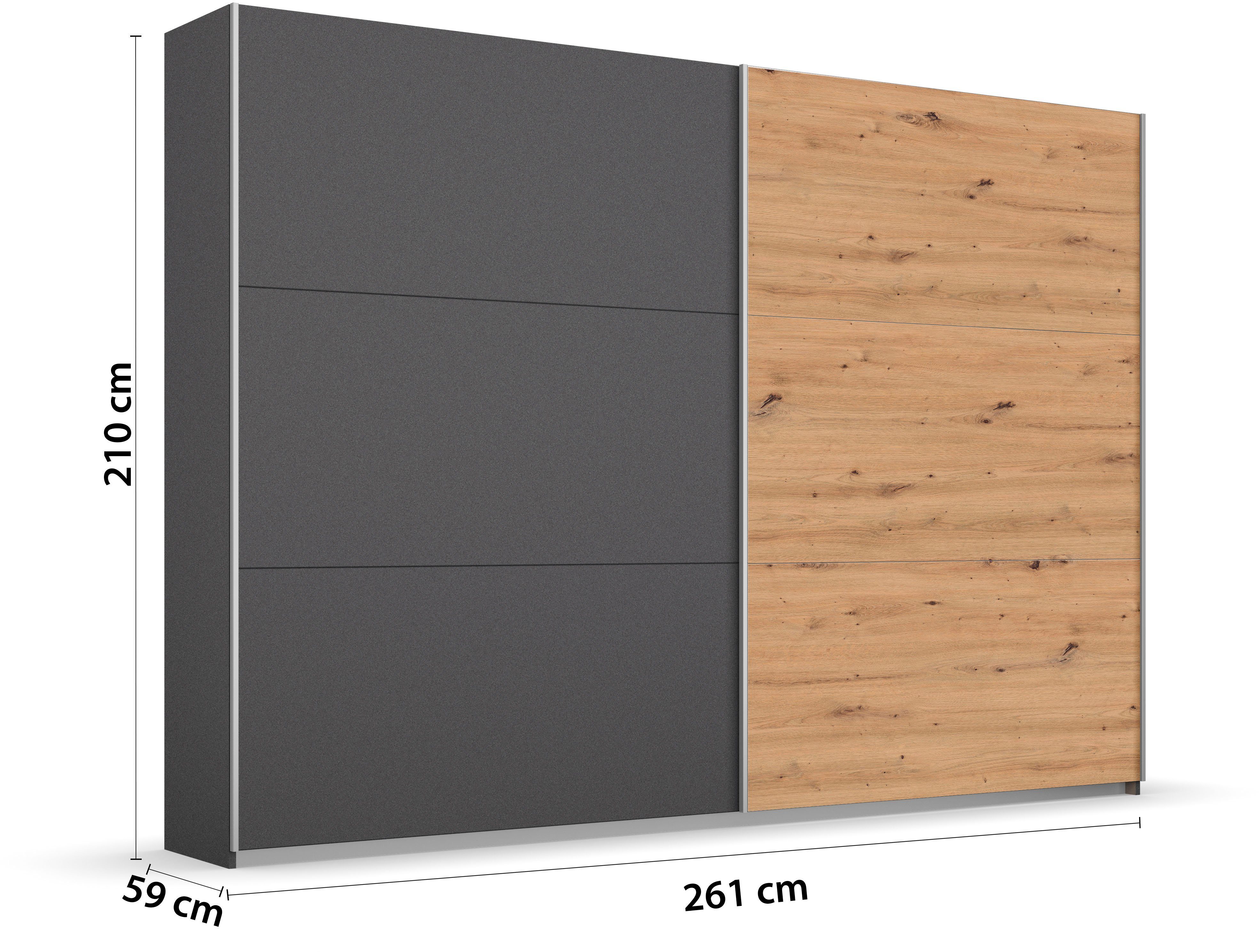 rauch Zweefdeurkast AURELIO kledingkast garderobe TOPSELLER OTTO´s CHOICE 3 verschillende uitrustingsvarianten handgrepen van metaal made in germany