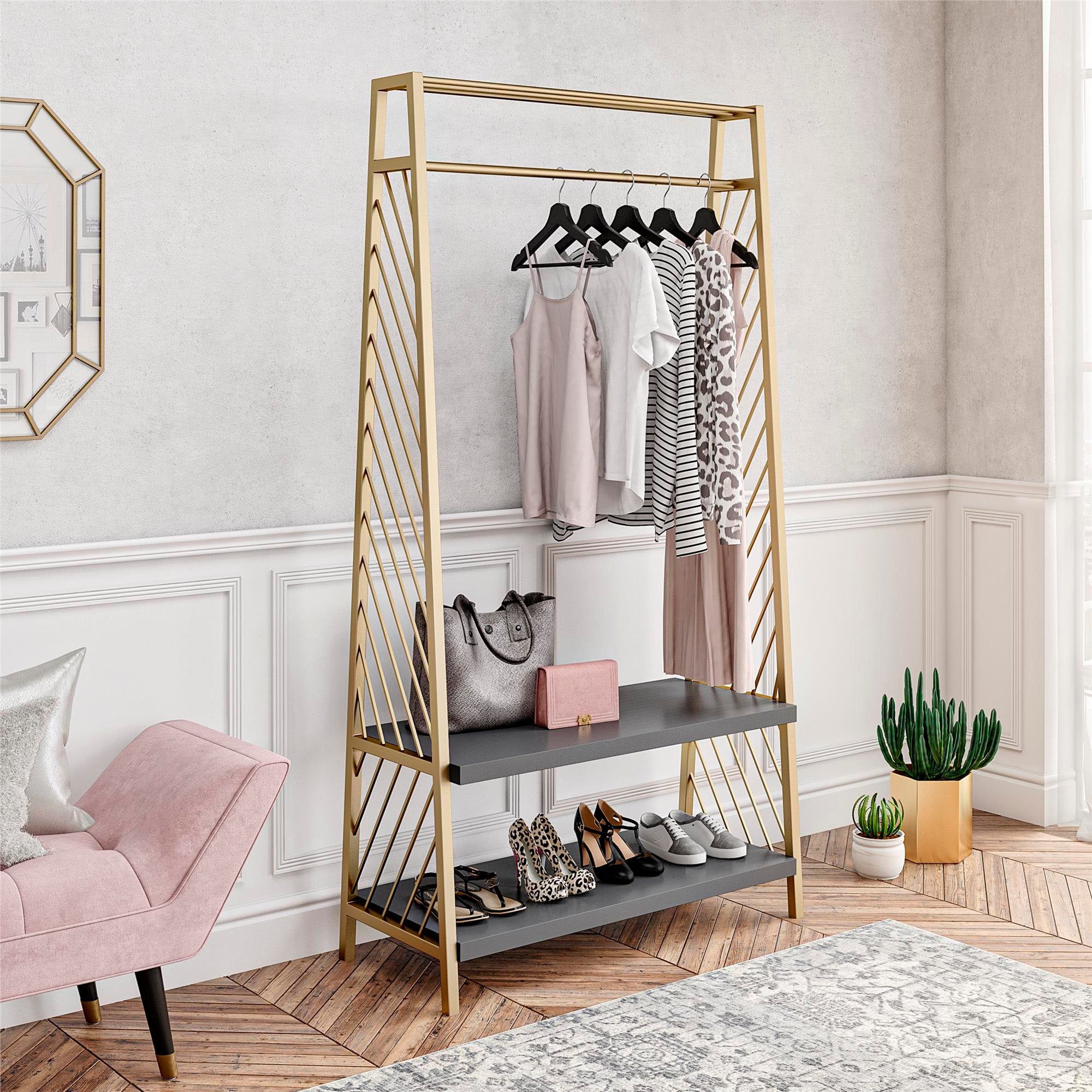 CosmoLiving by Cosmopolitan Kapstok Brielle met hoedenplank, kledingstang, bank, breedte 95 cm, hoogte 180 cm