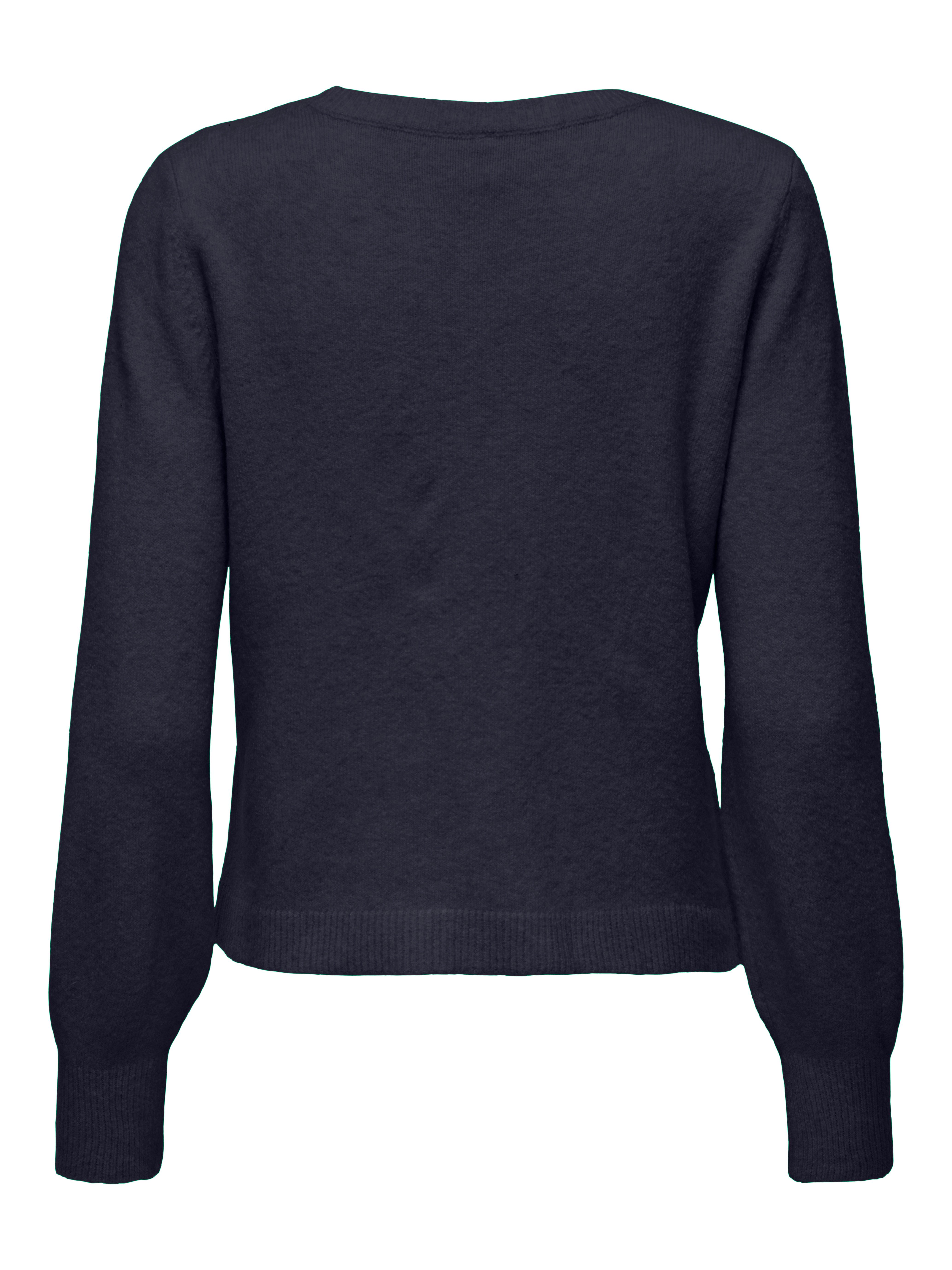Only Gebreide trui ONLJEANETT LIFE LS BUTTON O-NECK CS KNT