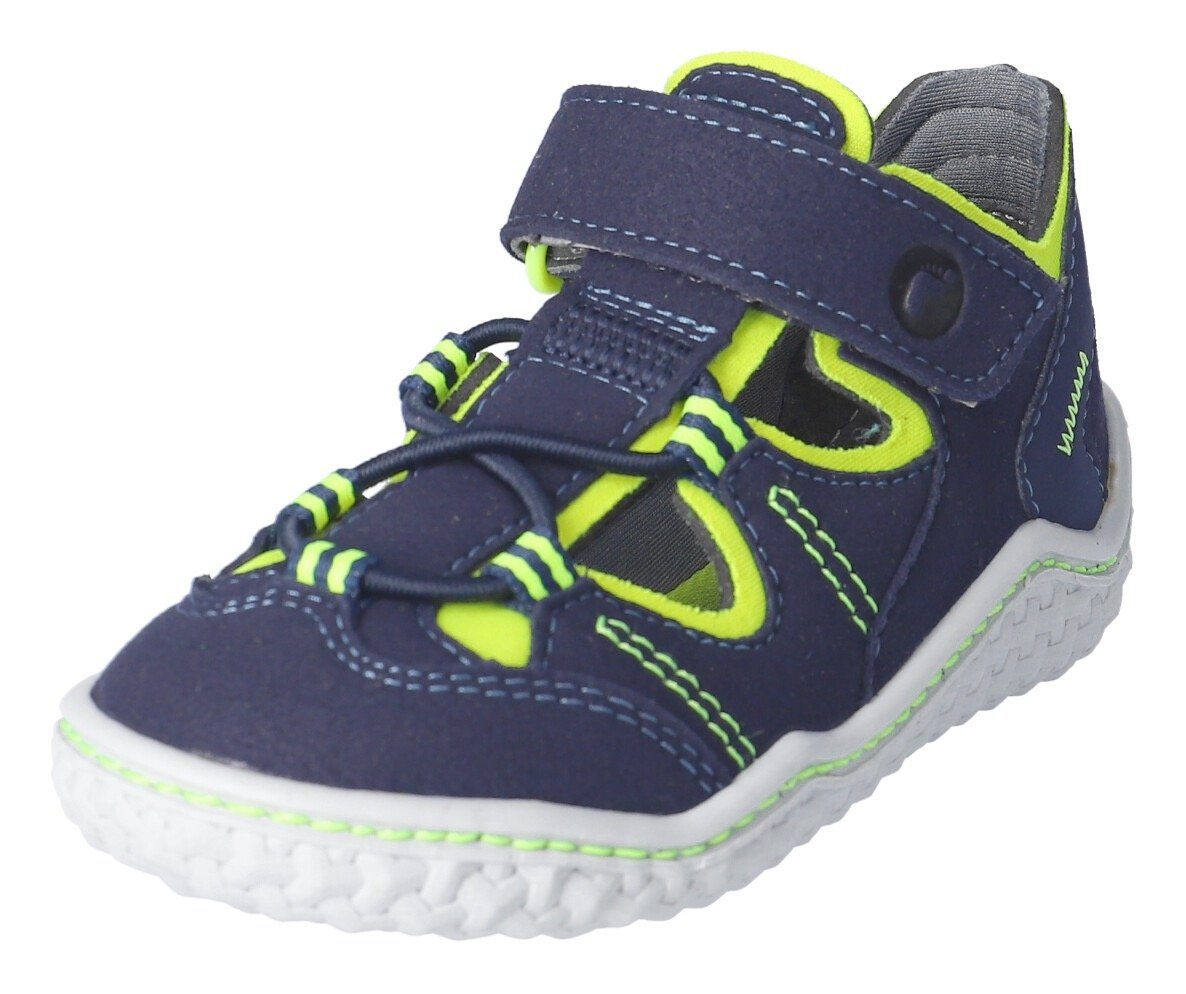 Ricosta Barefootschoenen Jeff WMS: normal , barefoot schoen met elastische band en klittenband, maat sjabloon te downloaden