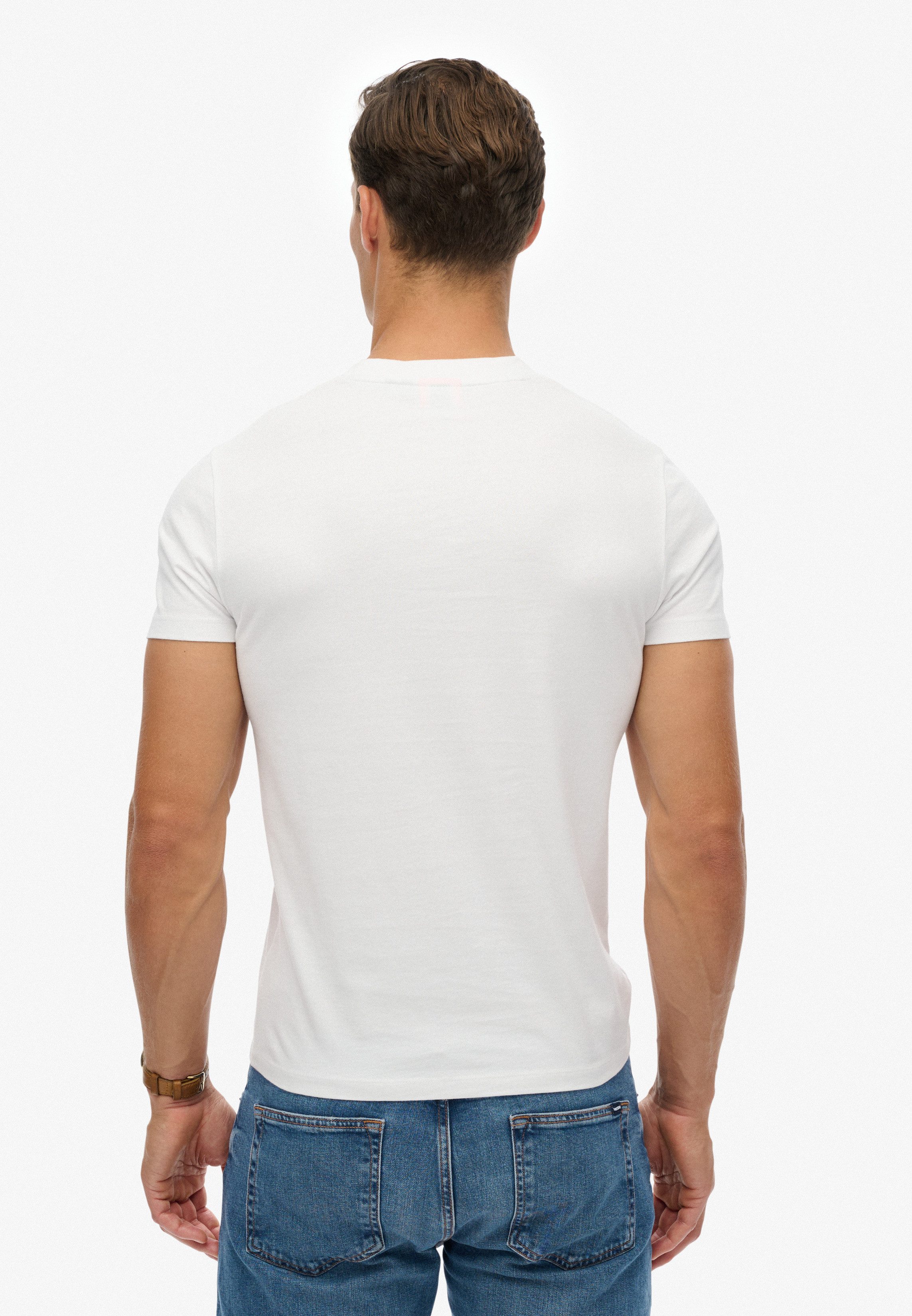 Superdry Shirt met ronde hals ESSENTIAL CONTRAST EMB TEE