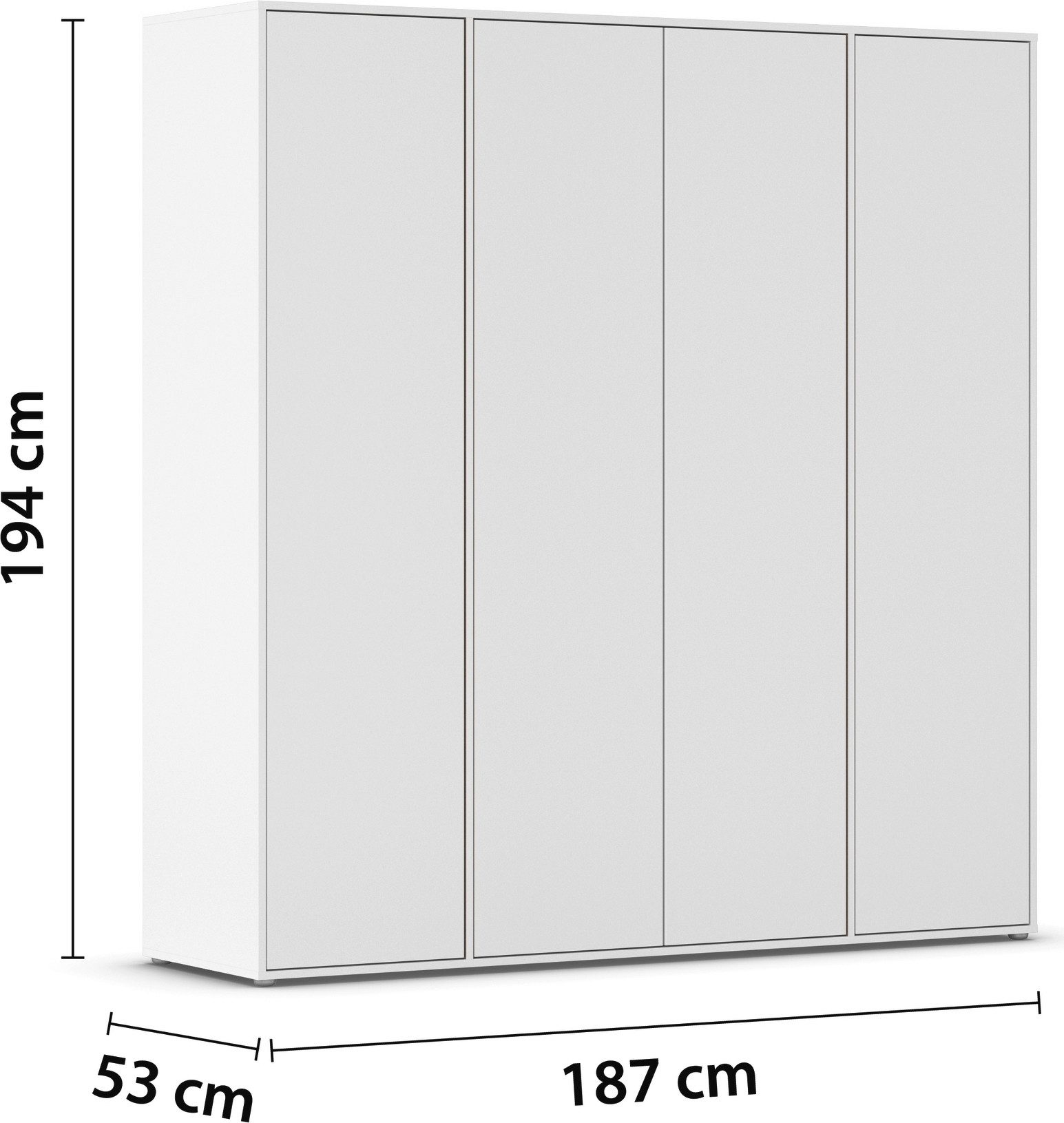 rauch Draaideurkast Kledingkast Kast Garderobe Wasmand NABILA veel Opbergruimte in 2 breedtes met push-to-open functie bestseller made in germany