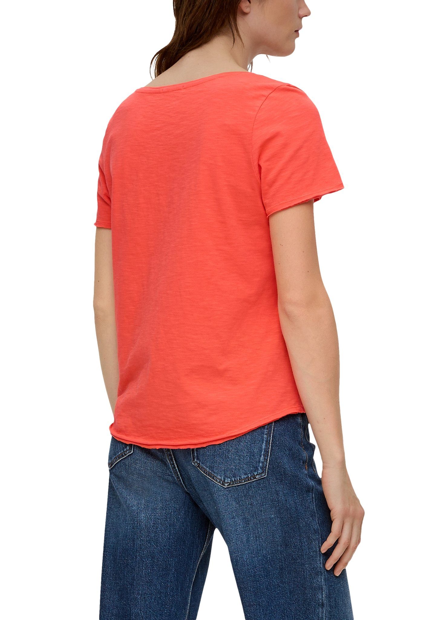 s.Oliver T-shirt in slubgaren-look