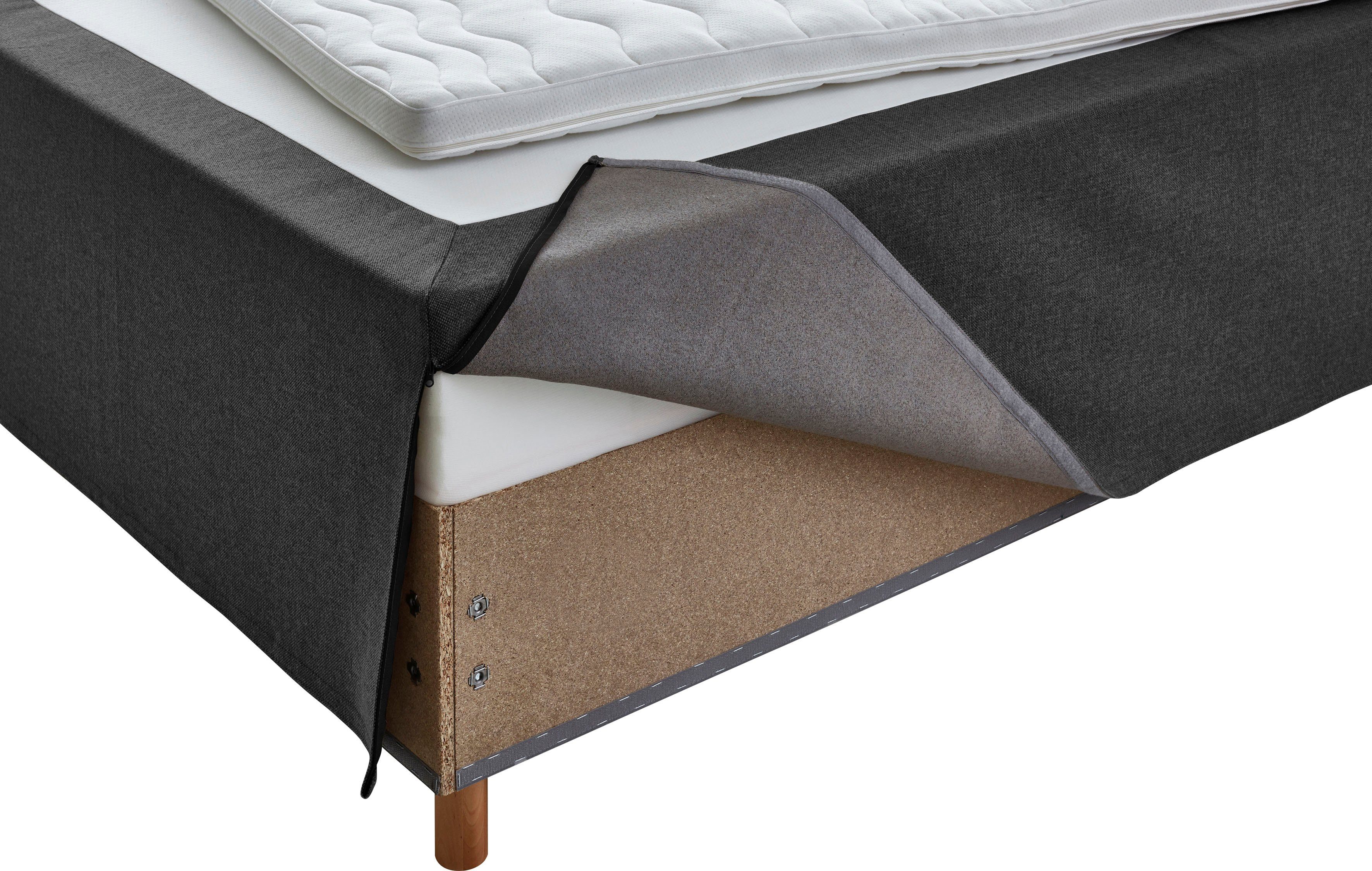 Home affaire Boxspring Thorsby Boxbed zonder hoofdbord, vrij plaatsbaar, voor schuine plafonds