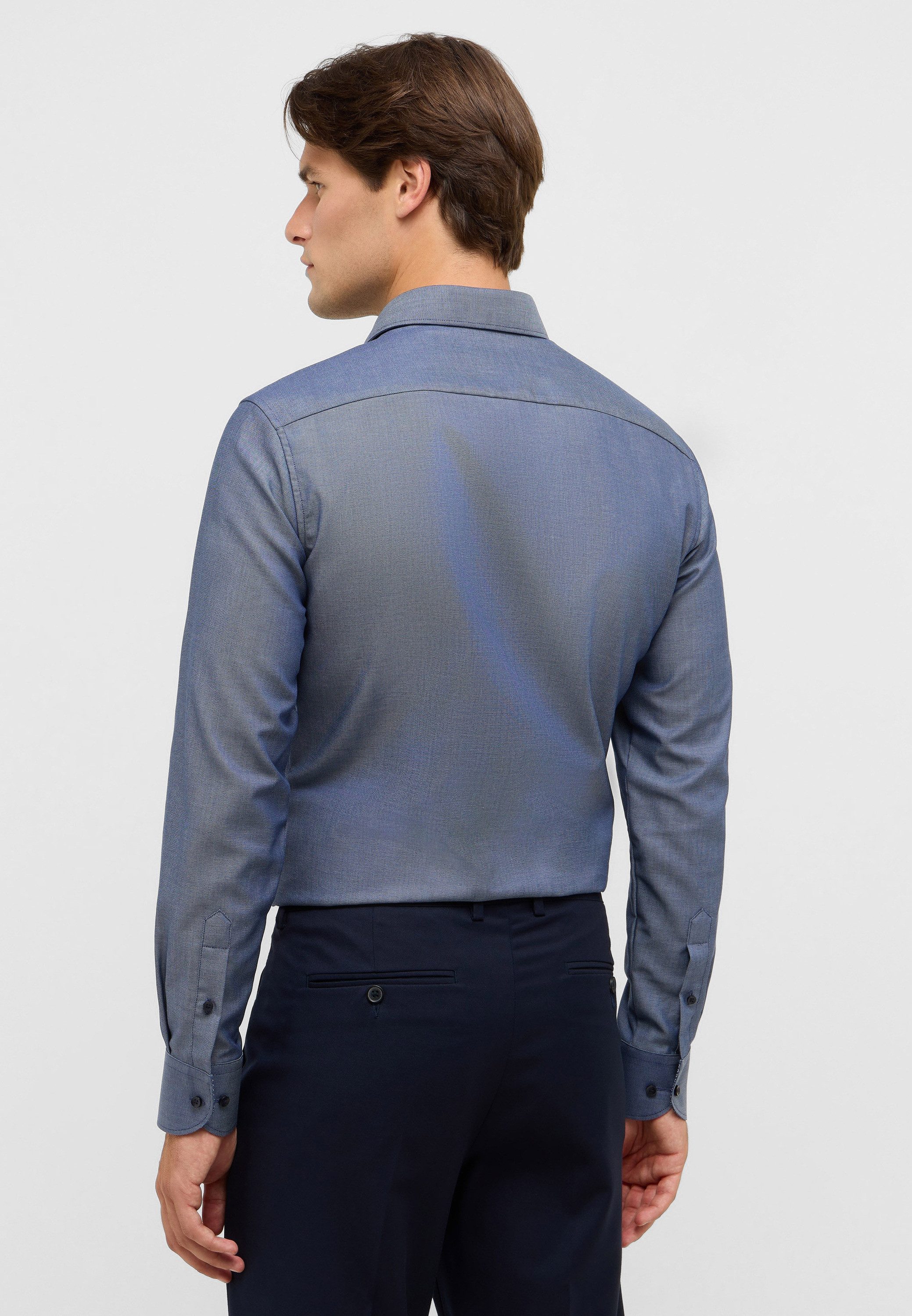 Eterna Overhemd met lange mouwen Slim fit NON IRON (strijkvrij)