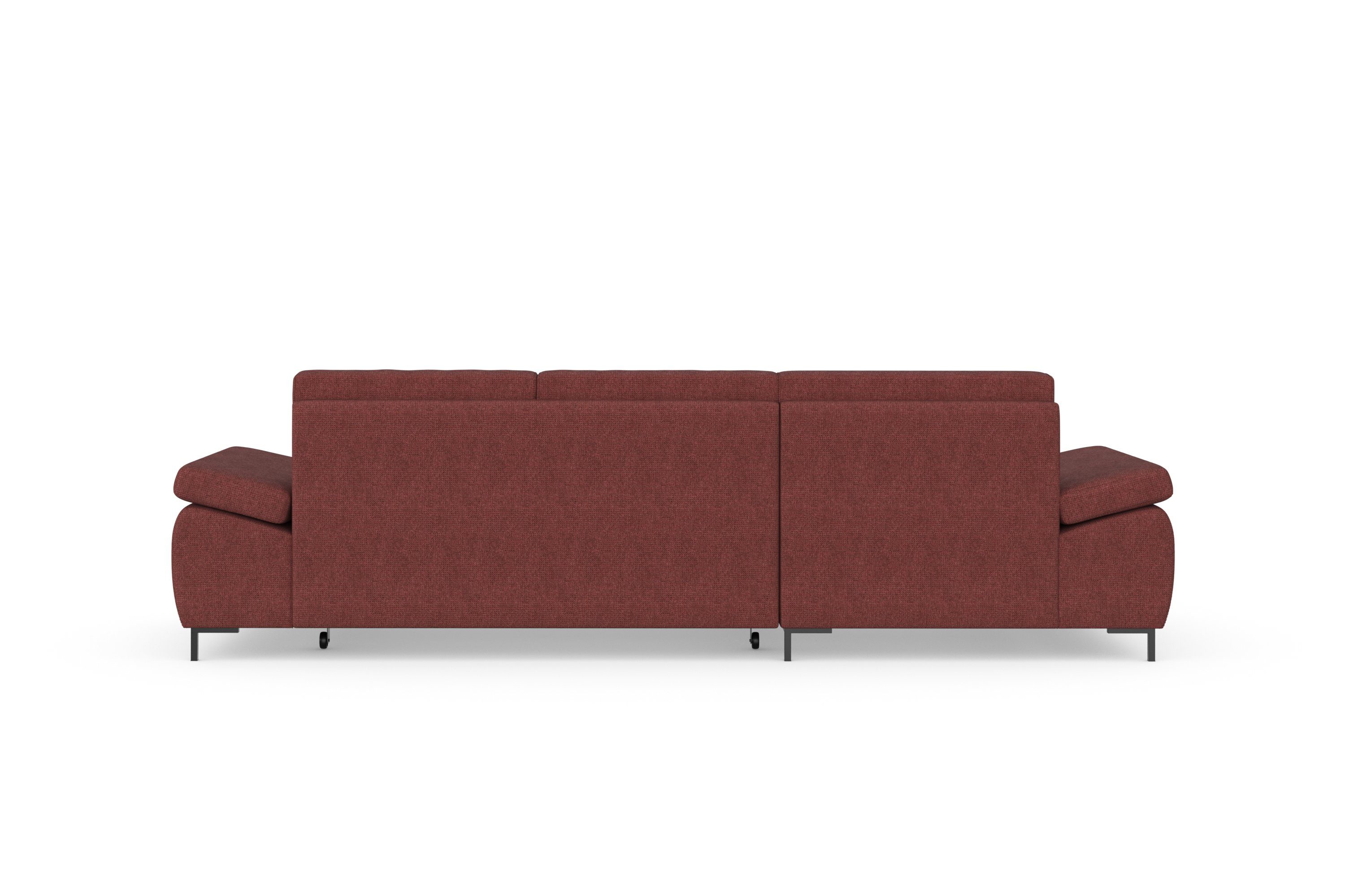 DOMO collection Hoekbank Capelo, comfortabel, duidelijke lijnen kenmerken dit ontwerp, L-Vorm met verstelbare armleuningen, naar keuze met slaapfunctie, binnenvering