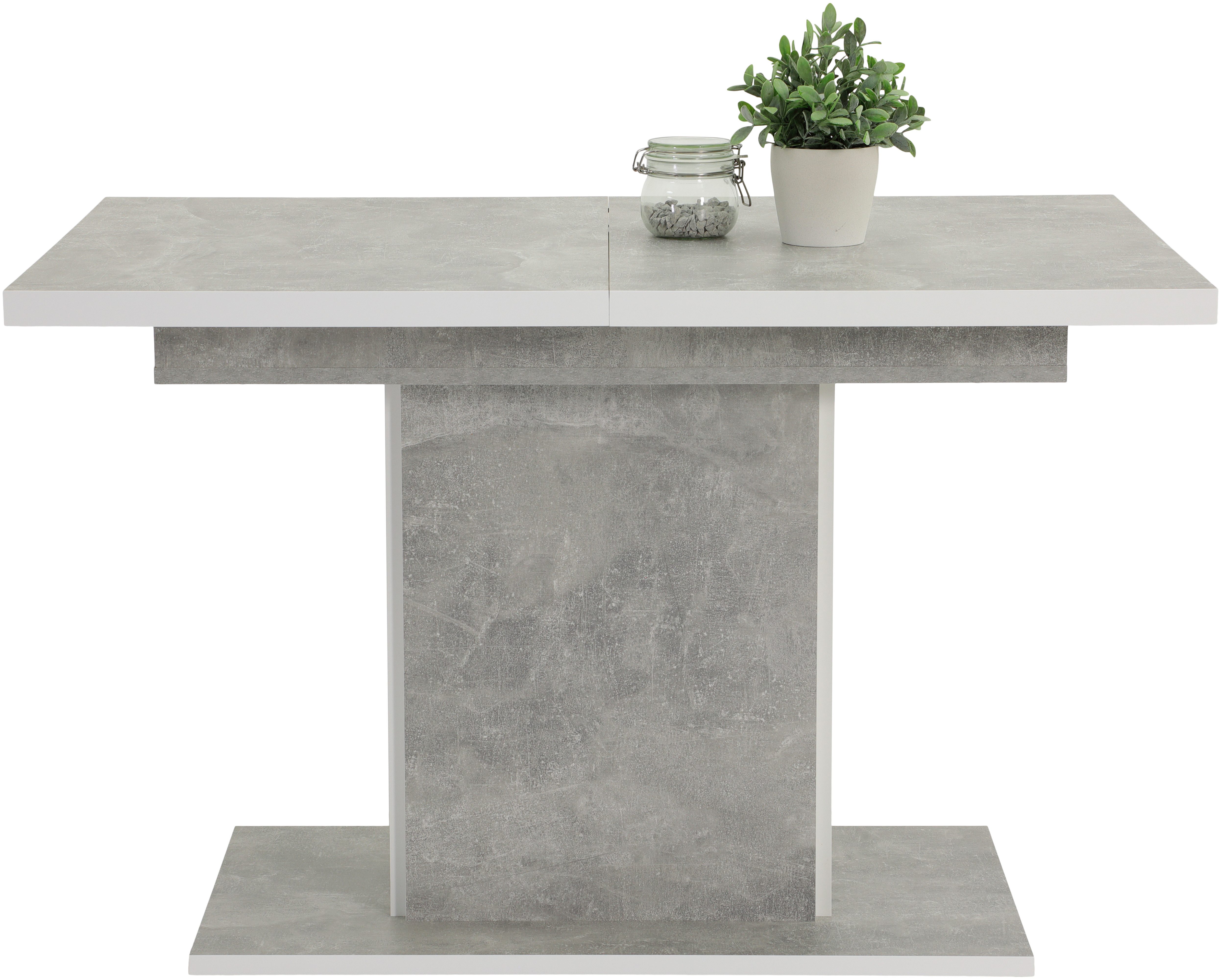 HELA Eethoek Donau Zuilentafel,Inlegplaat,uitbreidbaar,Schwinger,Handvat (5-delig)
