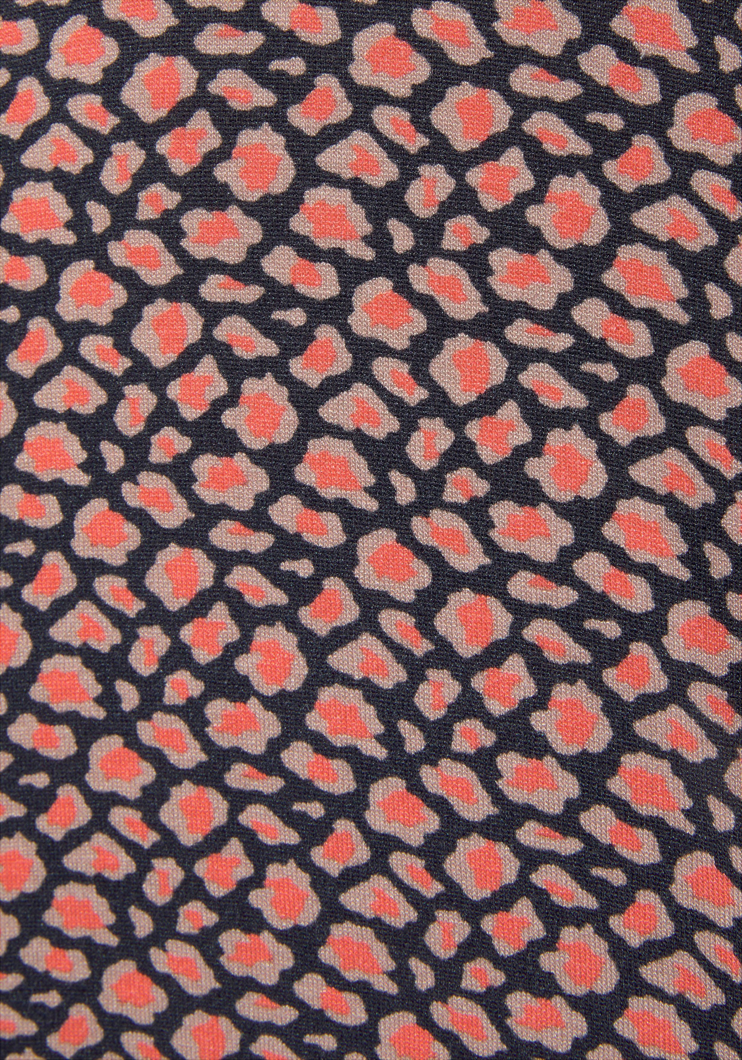 Vivance Jerseyjurk met all-over print in wikkellook, zomerjurk, strandjurk, casual-chic