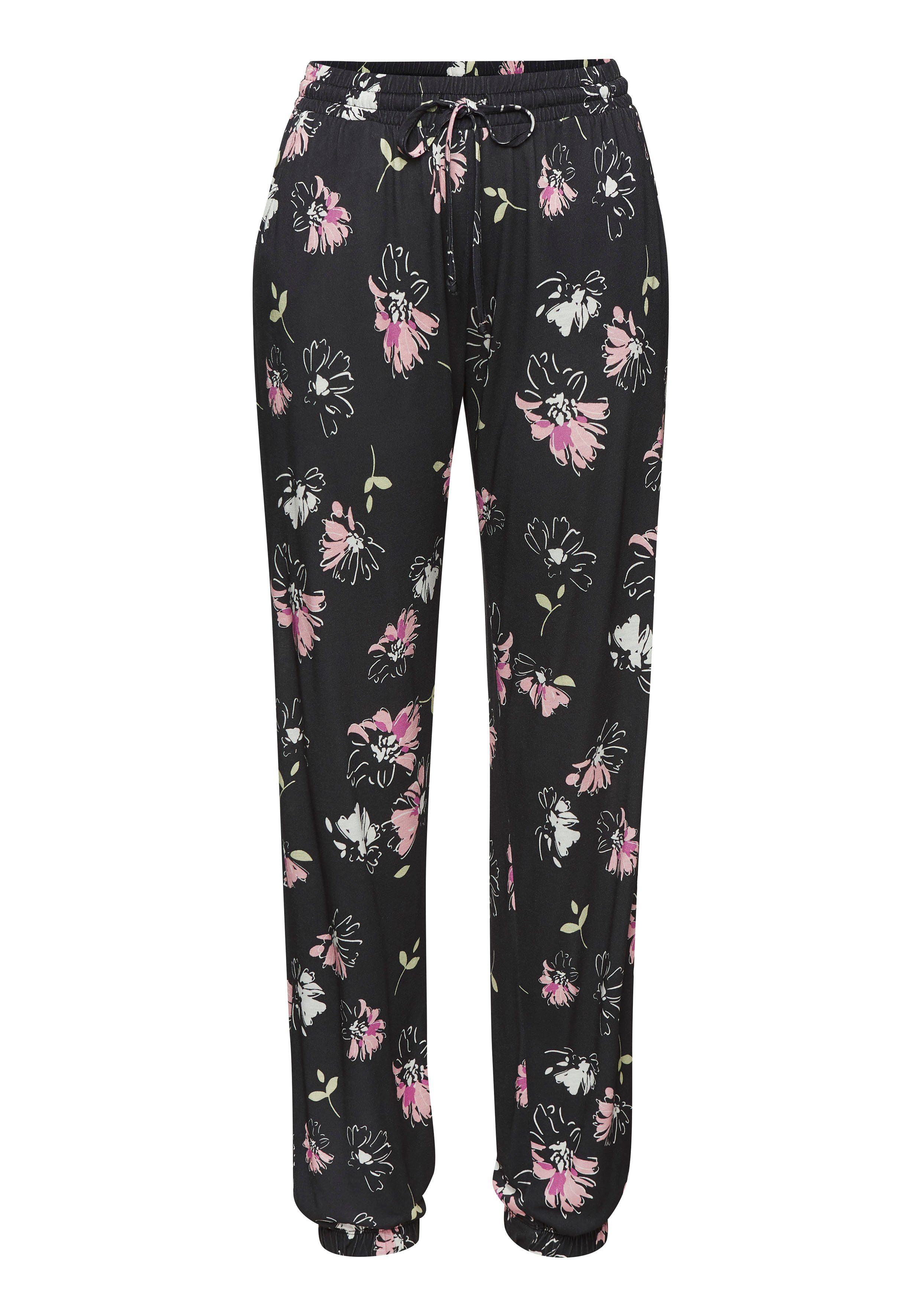 Vivance Jerseybroek met grote bloemenprint